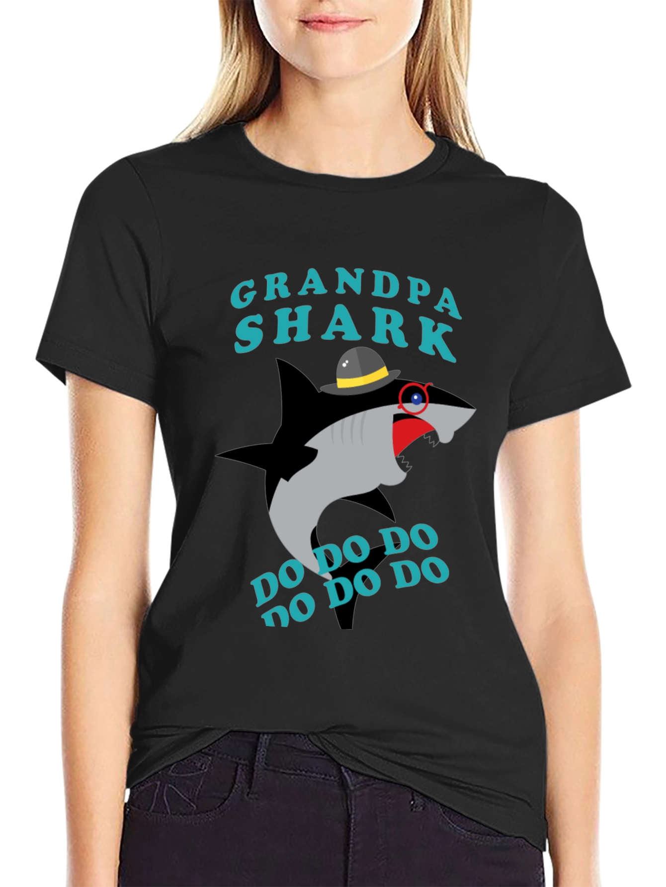 Grandpa Shark Graphic T-Shirt