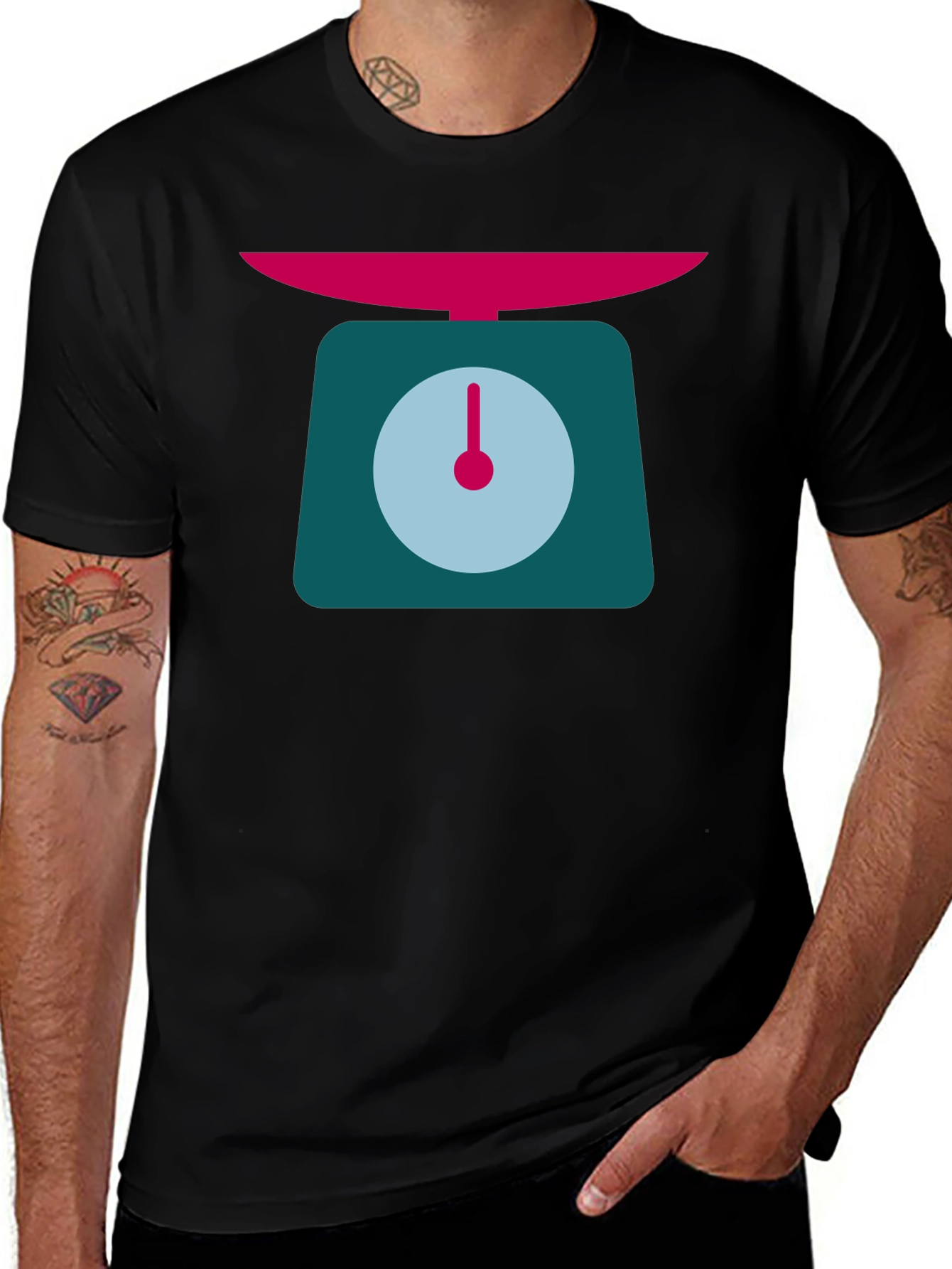 Novelty Scale Graphic Tee - Black