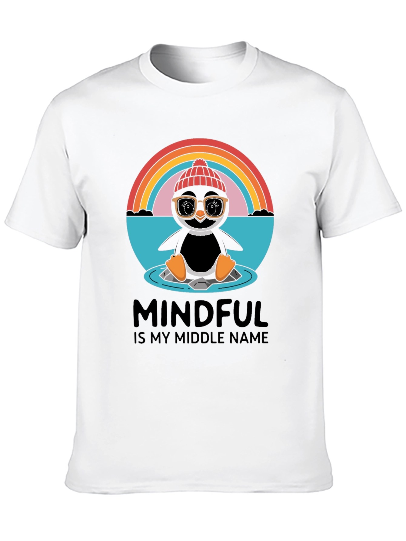 Mindful Penguin Graphic Tee