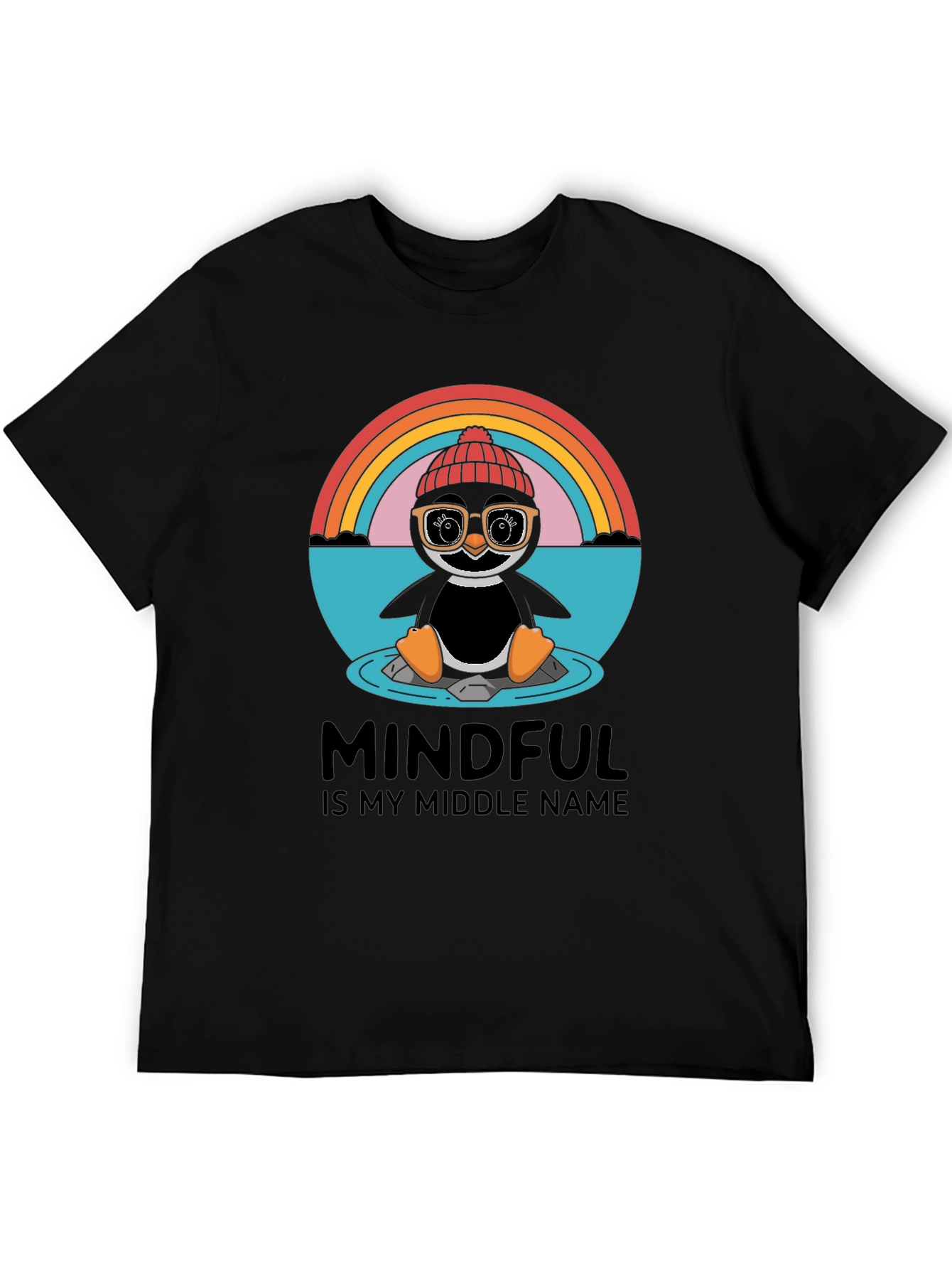 Mindful Penguin Graphic Tee