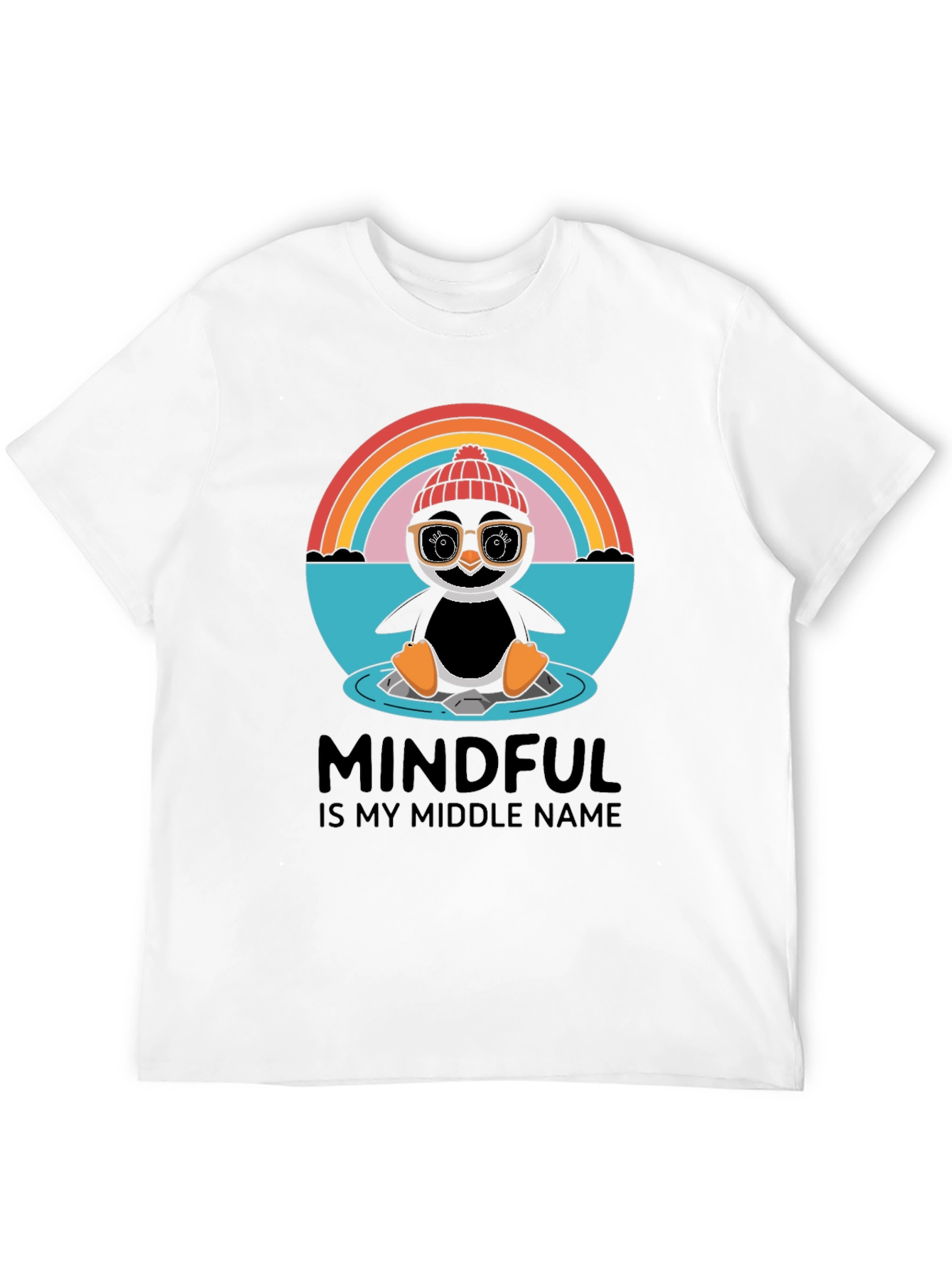 Mindful Penguin Graphic Tee