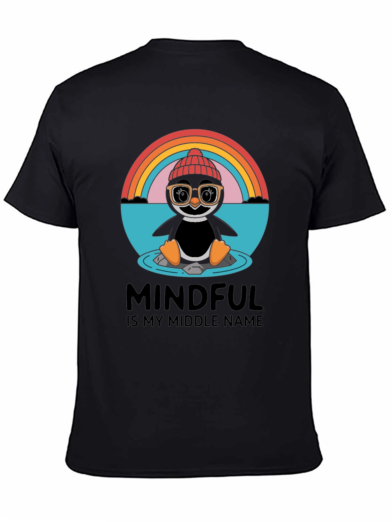 Mindful Penguin Graphic Tee