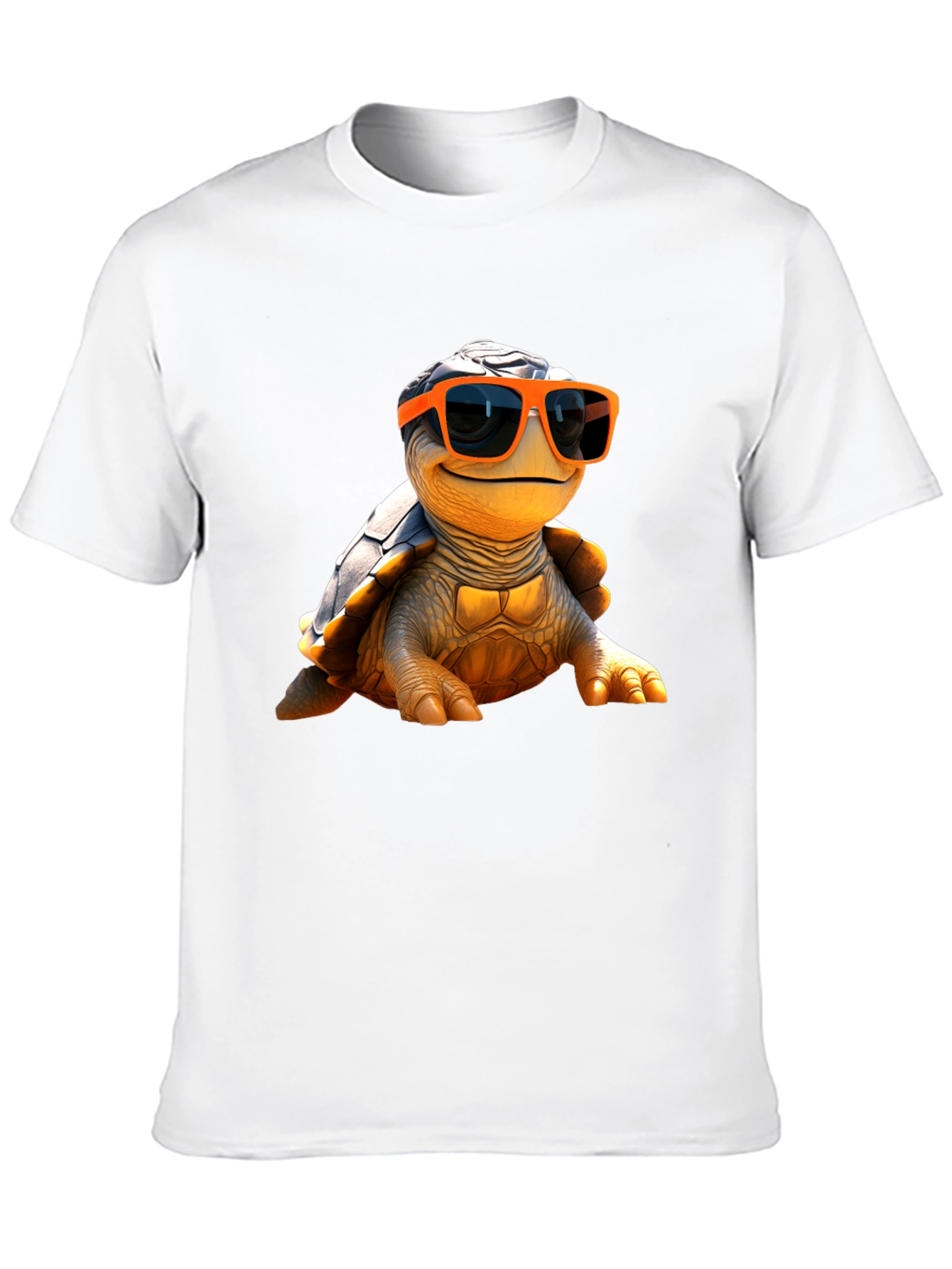 Cool Turtle Graphic Tee - Black Cotton T-Shirt