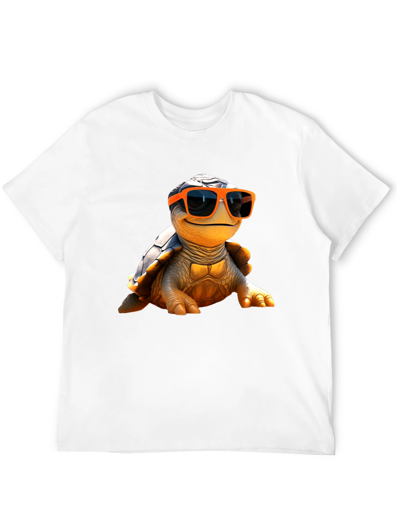 Cool Turtle Graphic Tee - Black Cotton T-Shirt