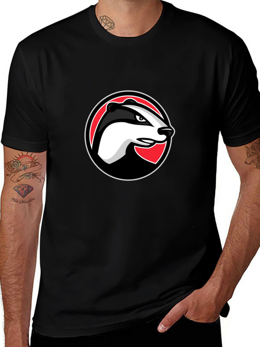 Badger Logo Graphic Black T-Shirt
