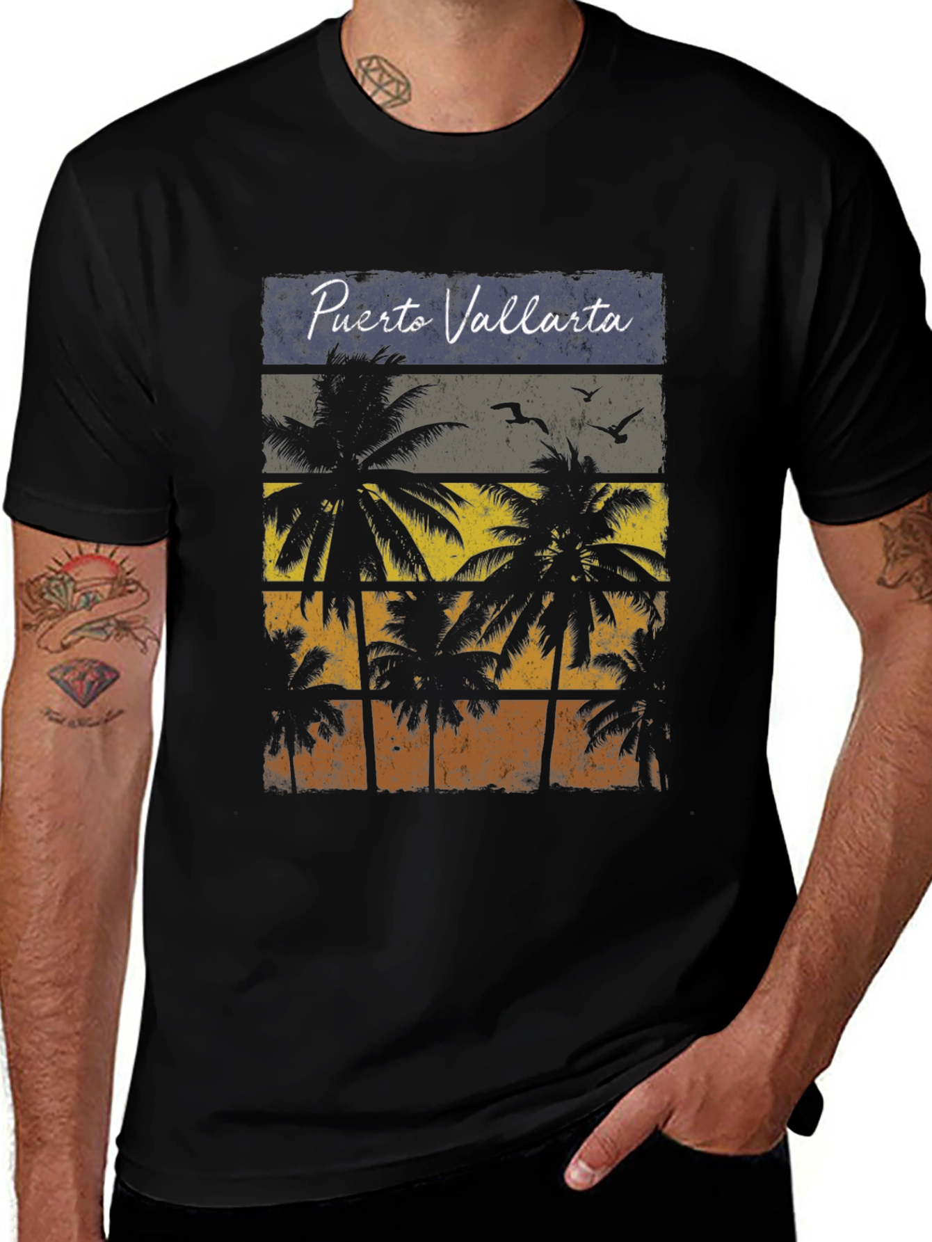 Puerto Vallarta Palm Tree T-Shirt