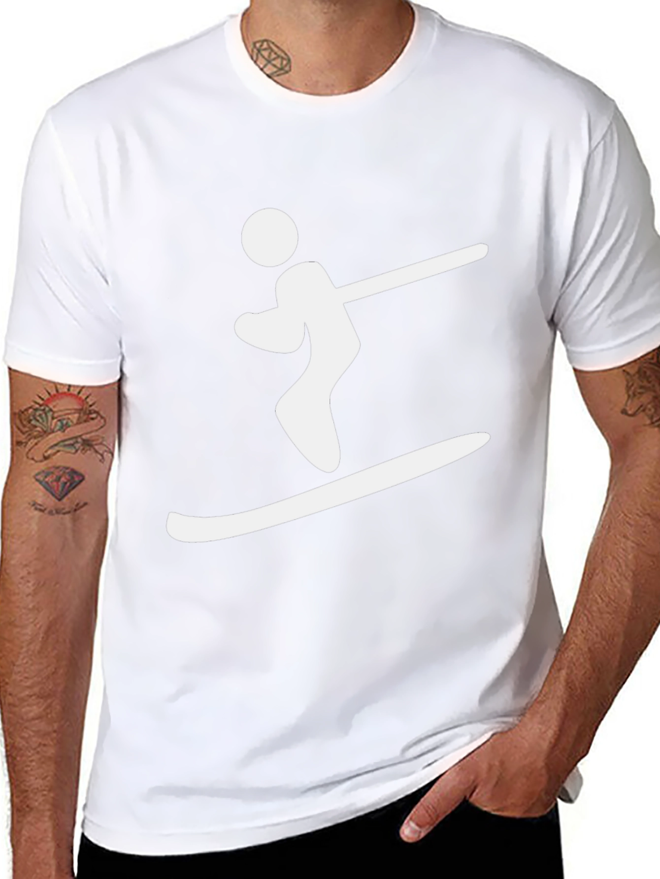 Skiing Graphic T-Shirt