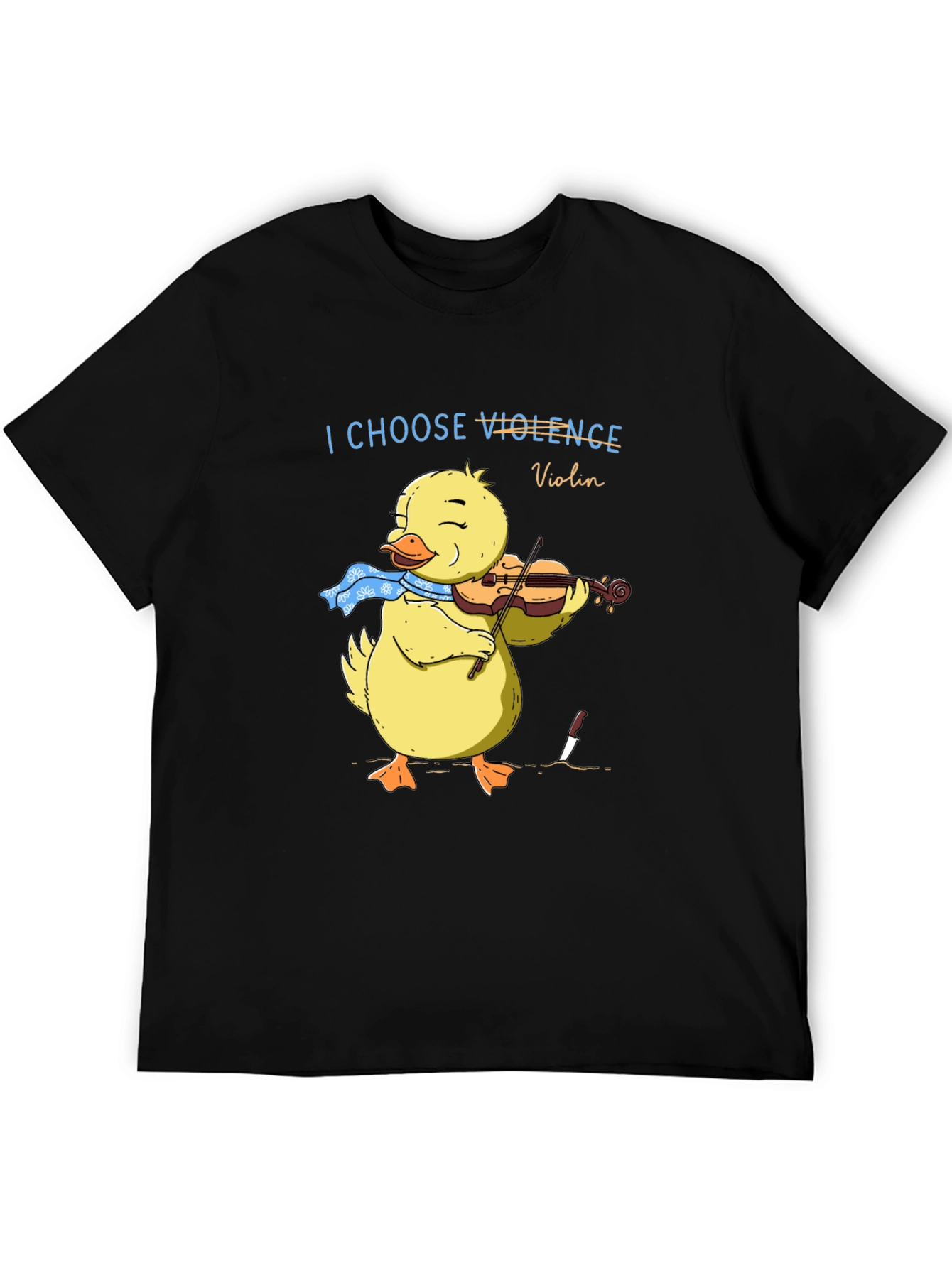 I Choose Violence Violin Duck Graphic Tee