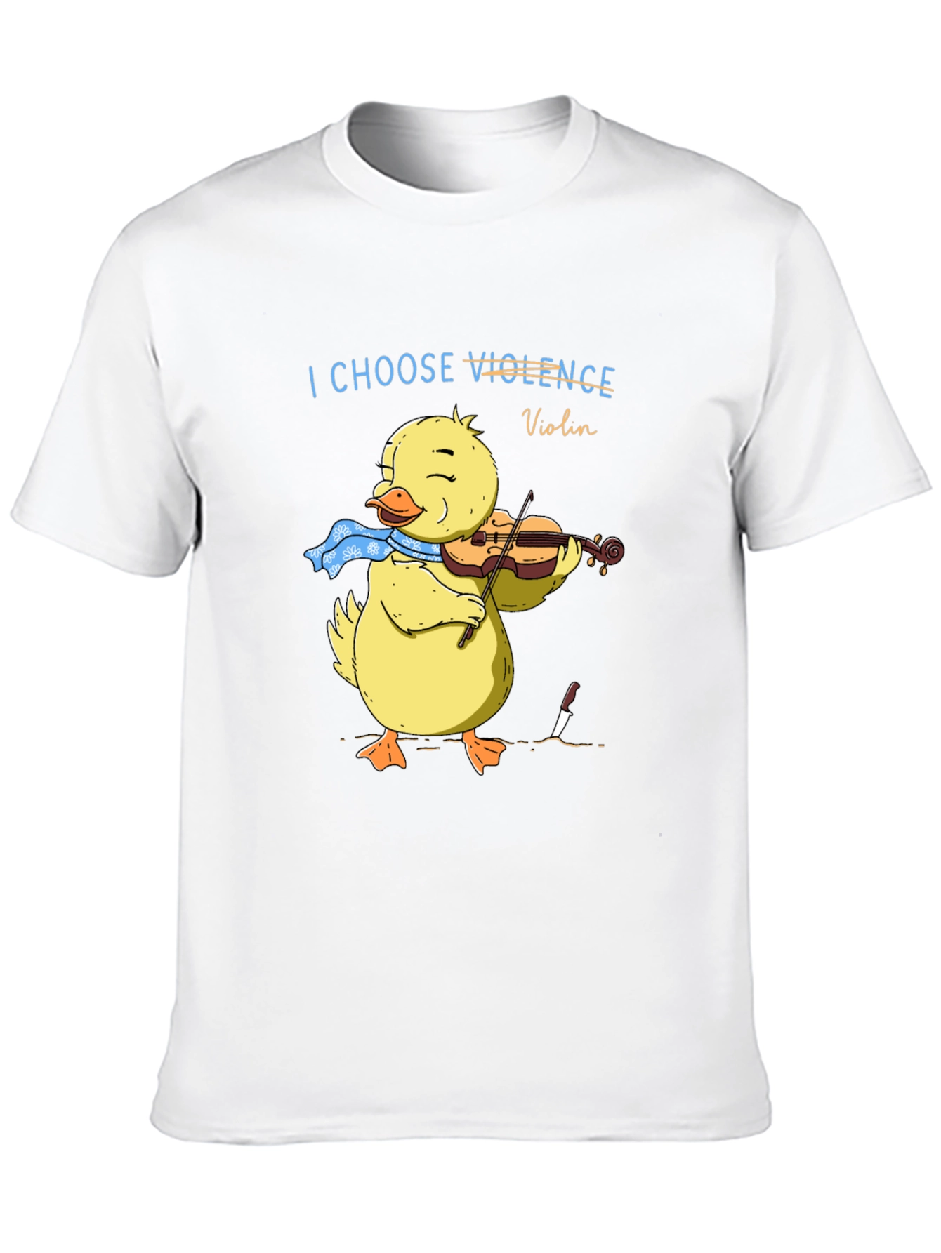 I Choose Violence Violin Duck Graphic Tee