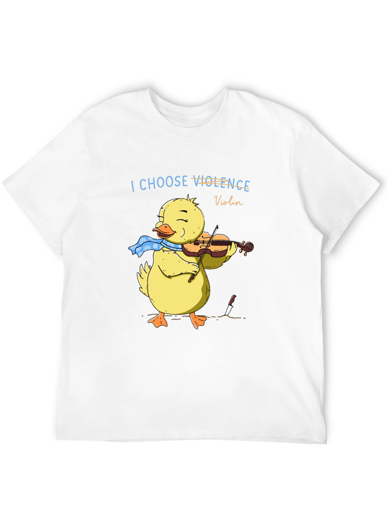 I Choose Violence Violin Duck Graphic Tee
