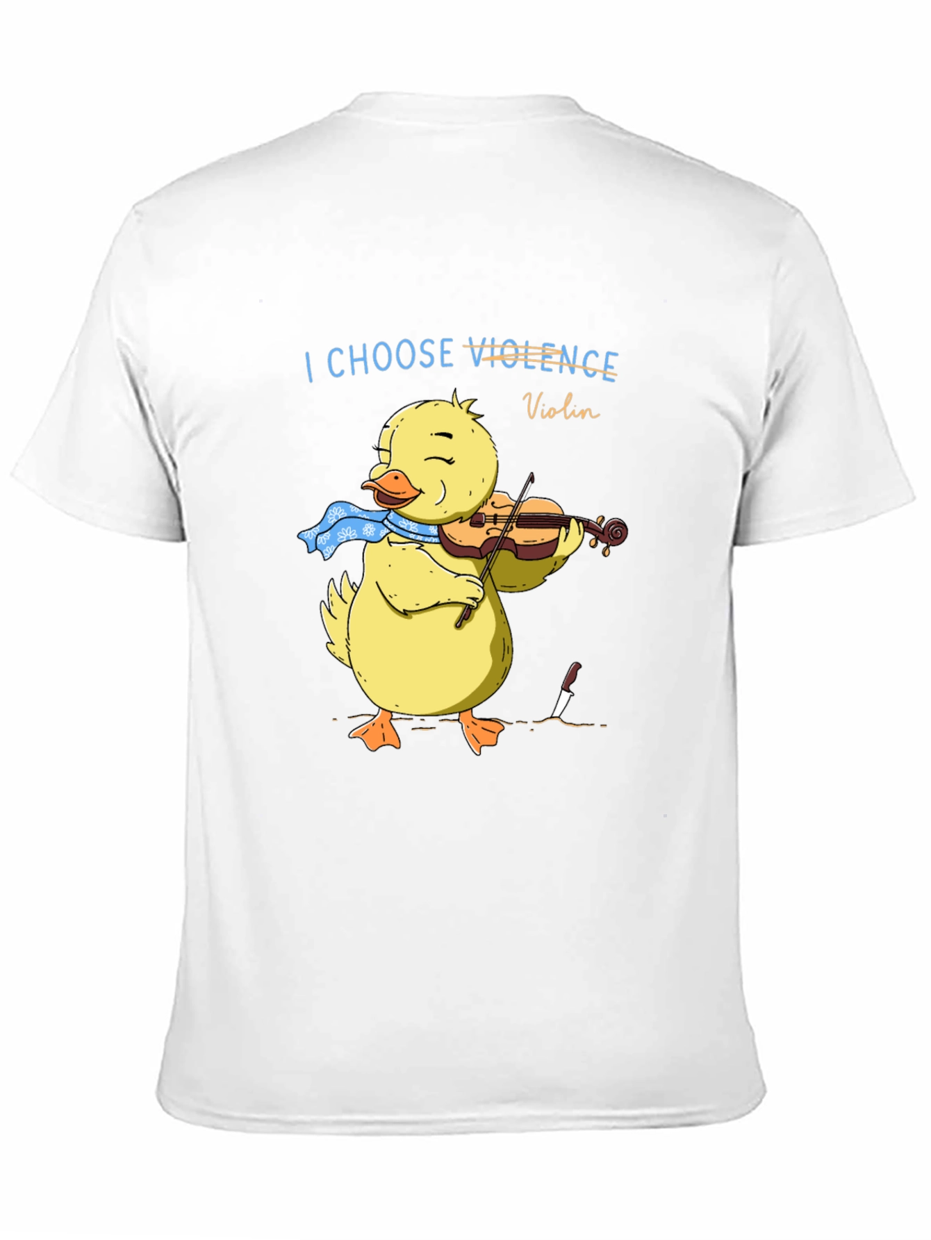 I Choose Violence Violin Duck Graphic Tee