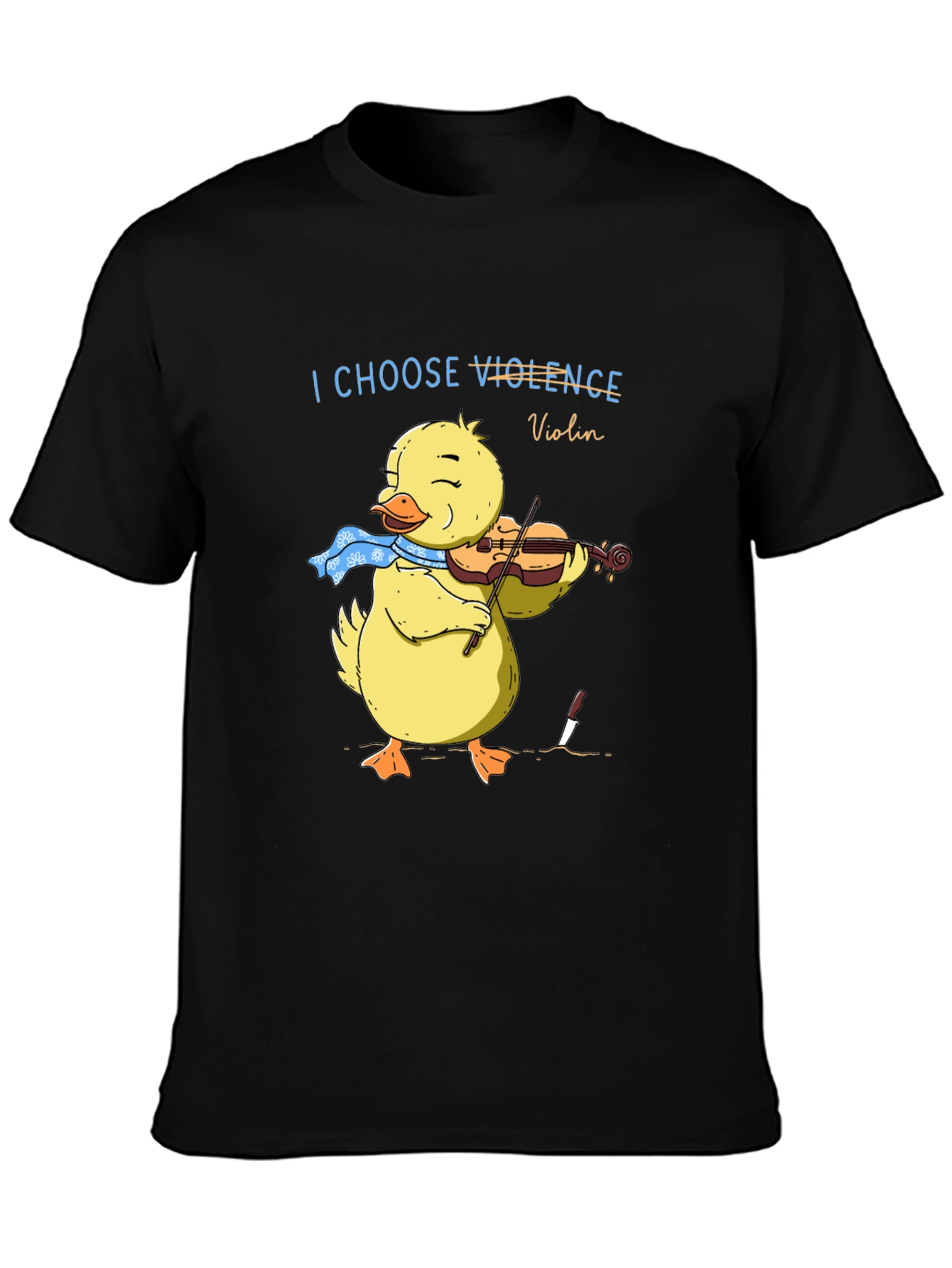 I Choose Violence Violin Duck Graphic Tee