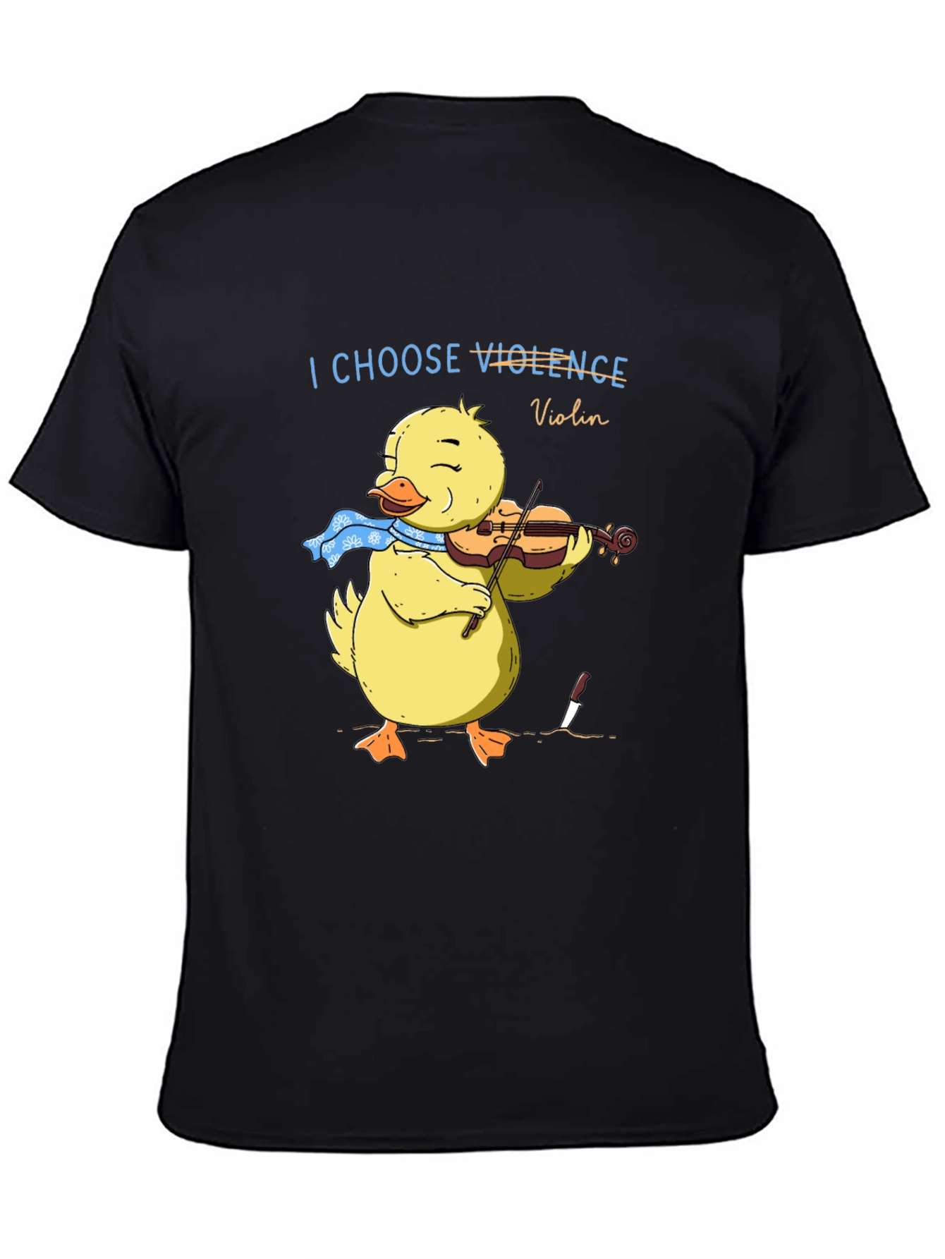 I Choose Violence Violin Duck Graphic Tee