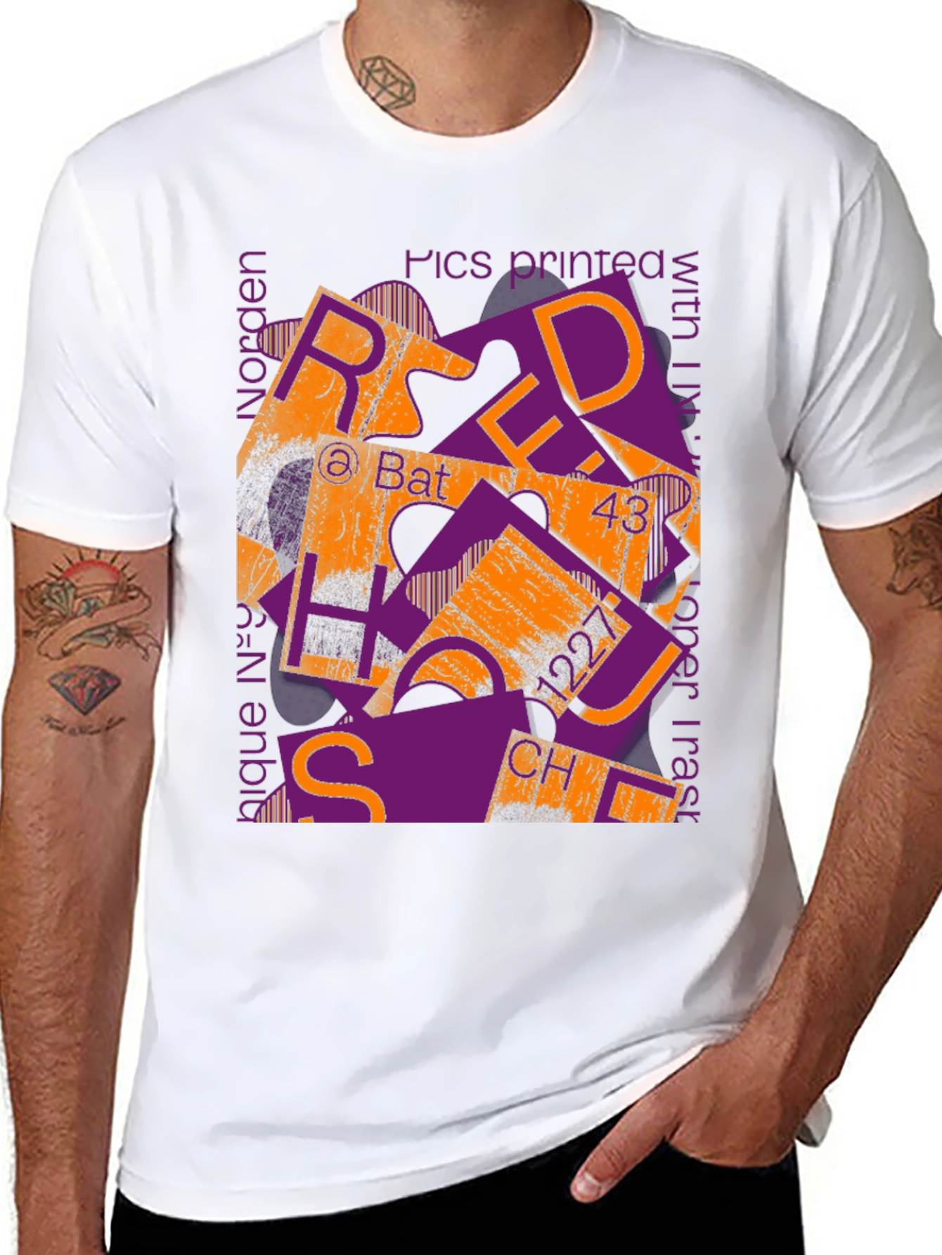 Abstract Graphic Print Tee