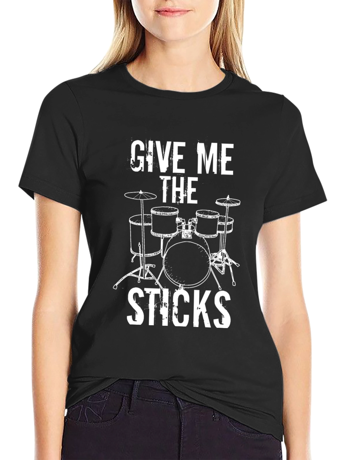 Give Me The Sticks Drummer T-Shirt