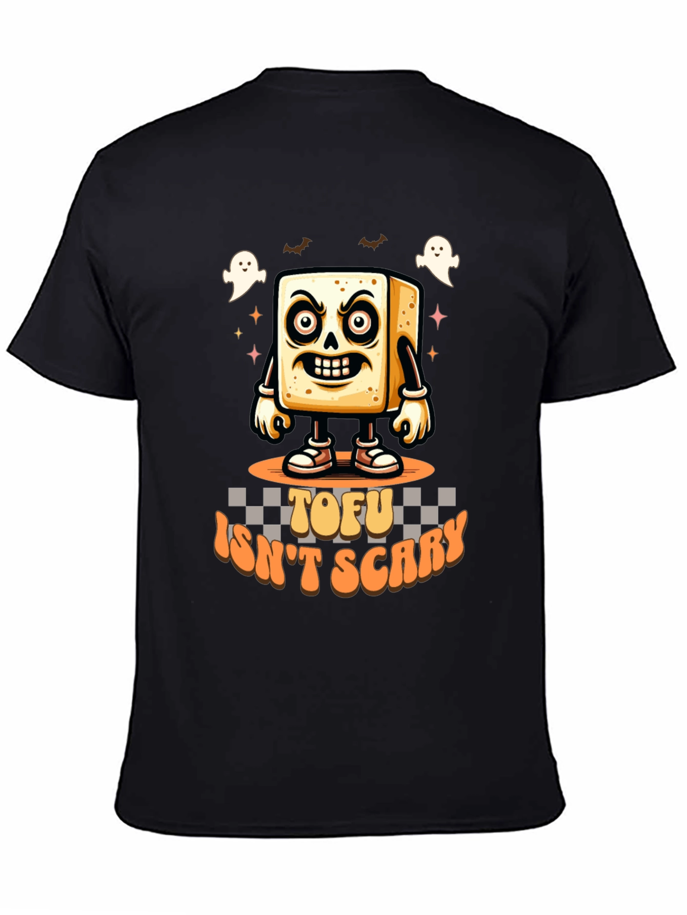 Tofu Isnt Scary T-Shirt - Halloween Vegan Tee