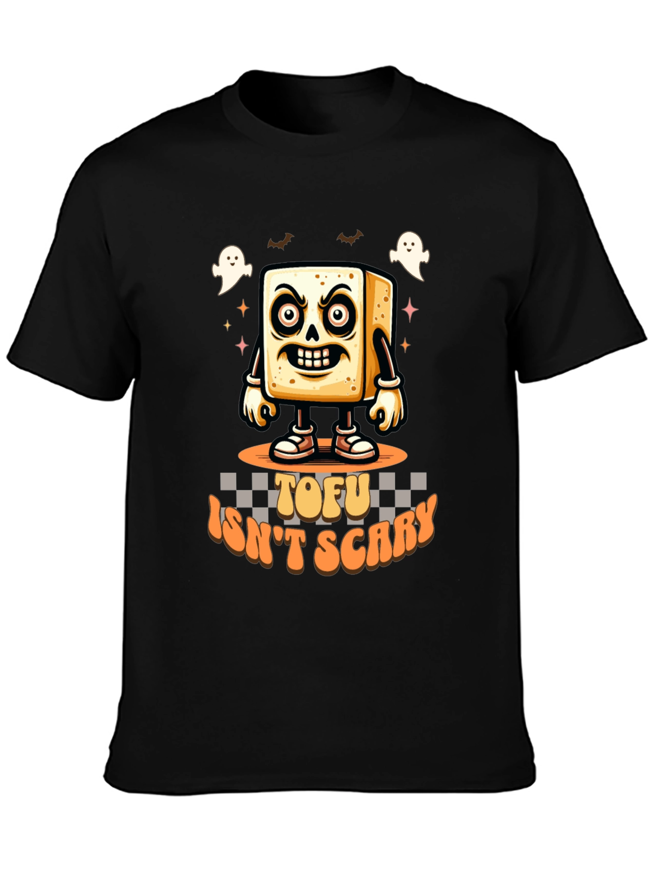 Tofu Isnt Scary T-Shirt - Halloween Vegan Tee
