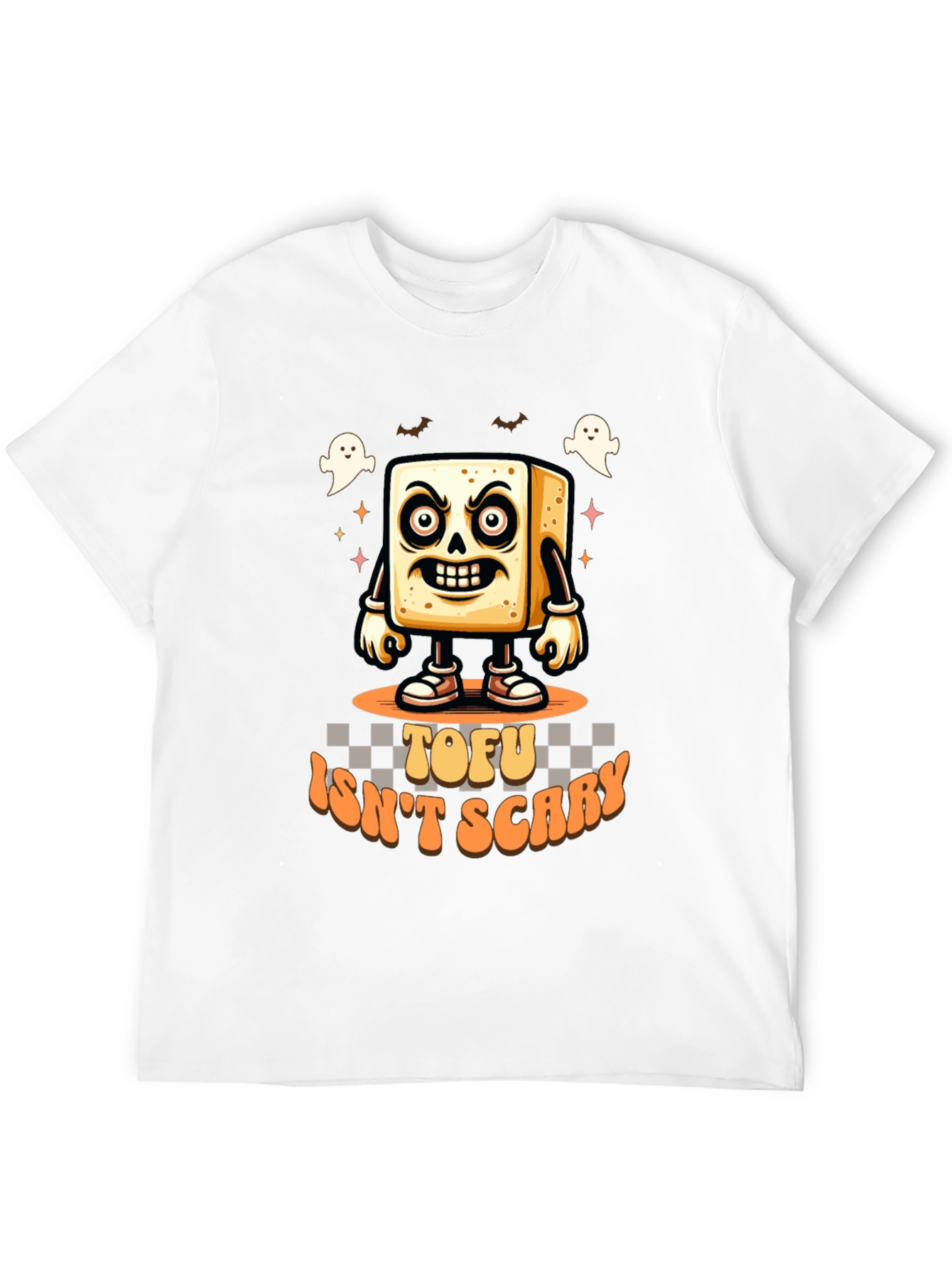 Tofu Isnt Scary T-Shirt - Halloween Vegan Tee