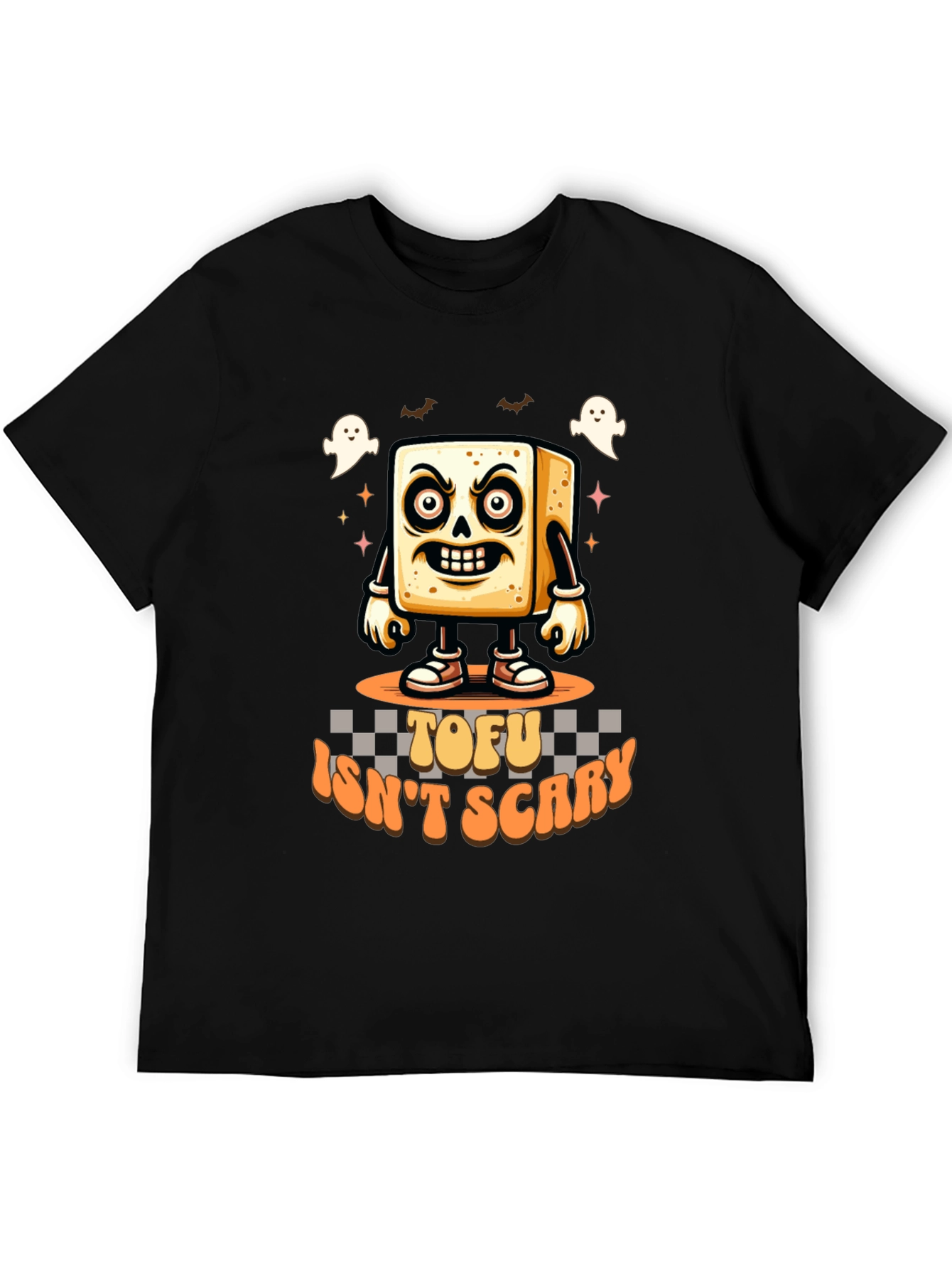 Tofu Isnt Scary T-Shirt - Halloween Vegan Tee
