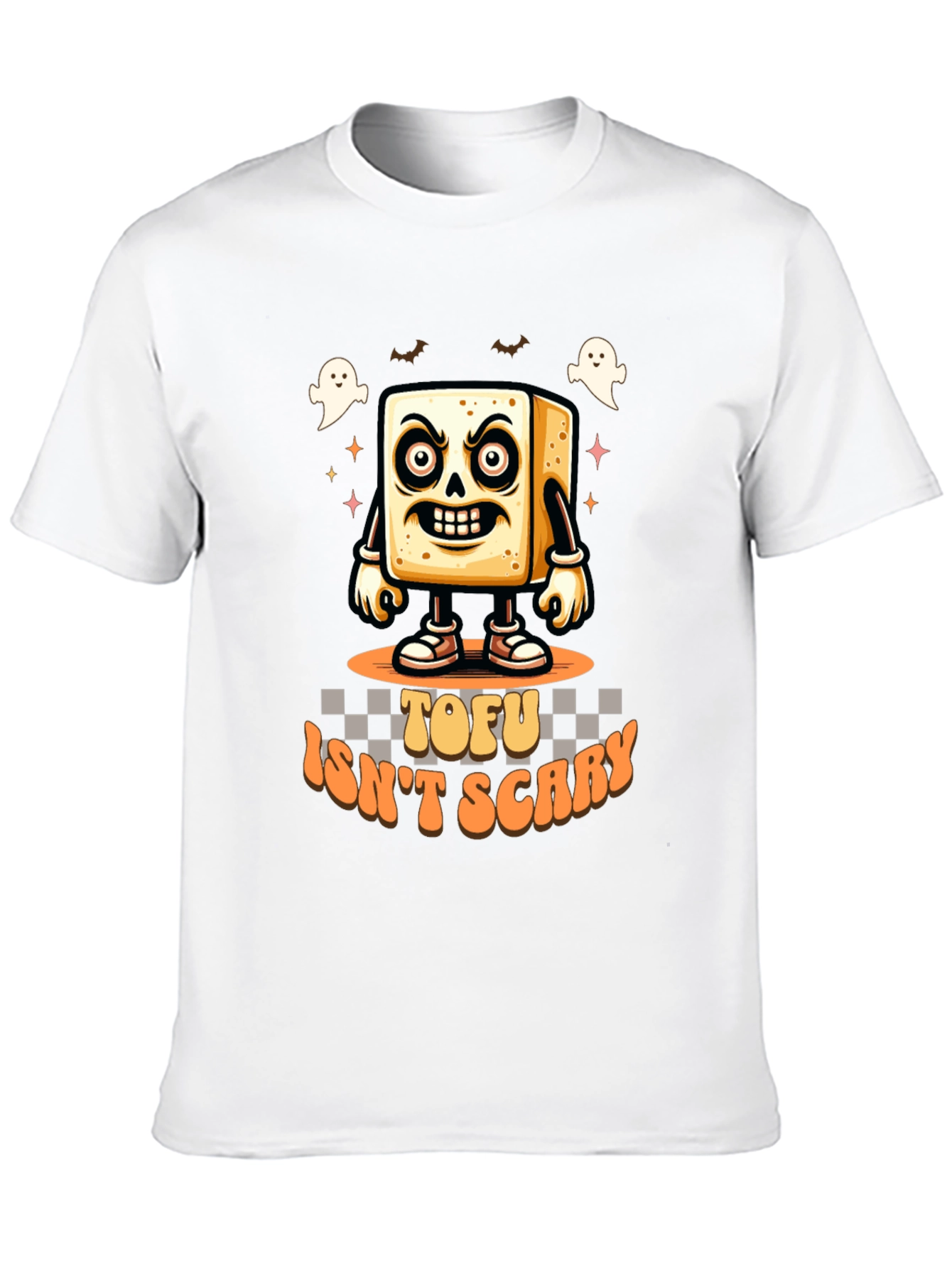Tofu Isnt Scary T-Shirt - Halloween Vegan Tee