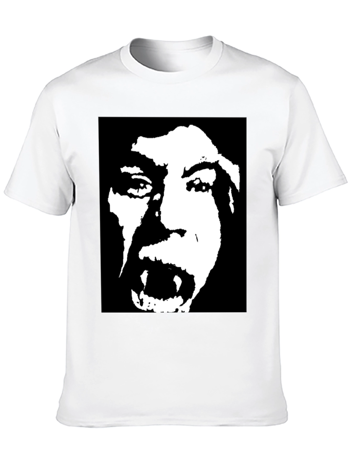 Black Vampire Portrait Graphic T-Shirt