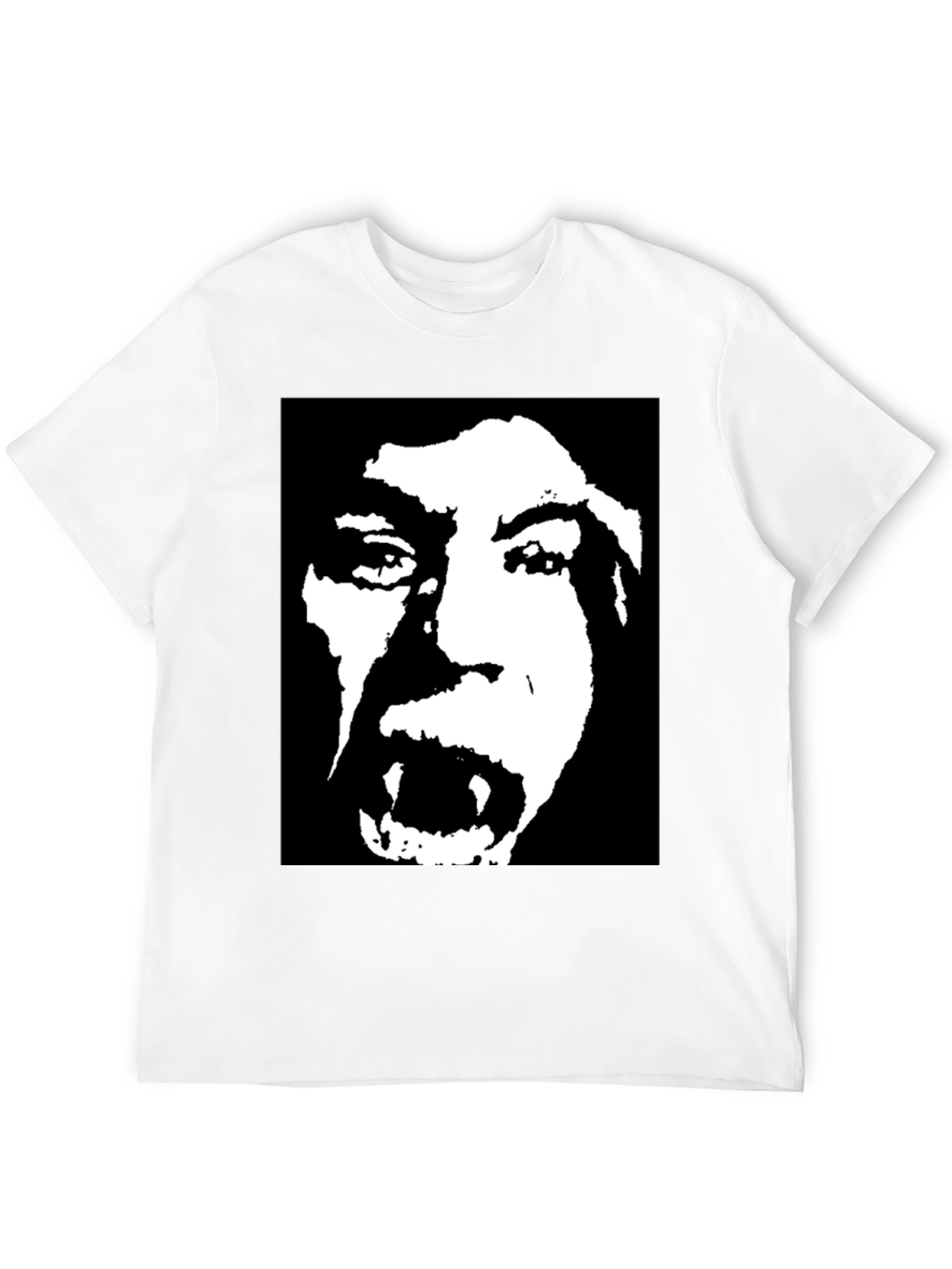 Black Vampire Portrait Graphic T-Shirt