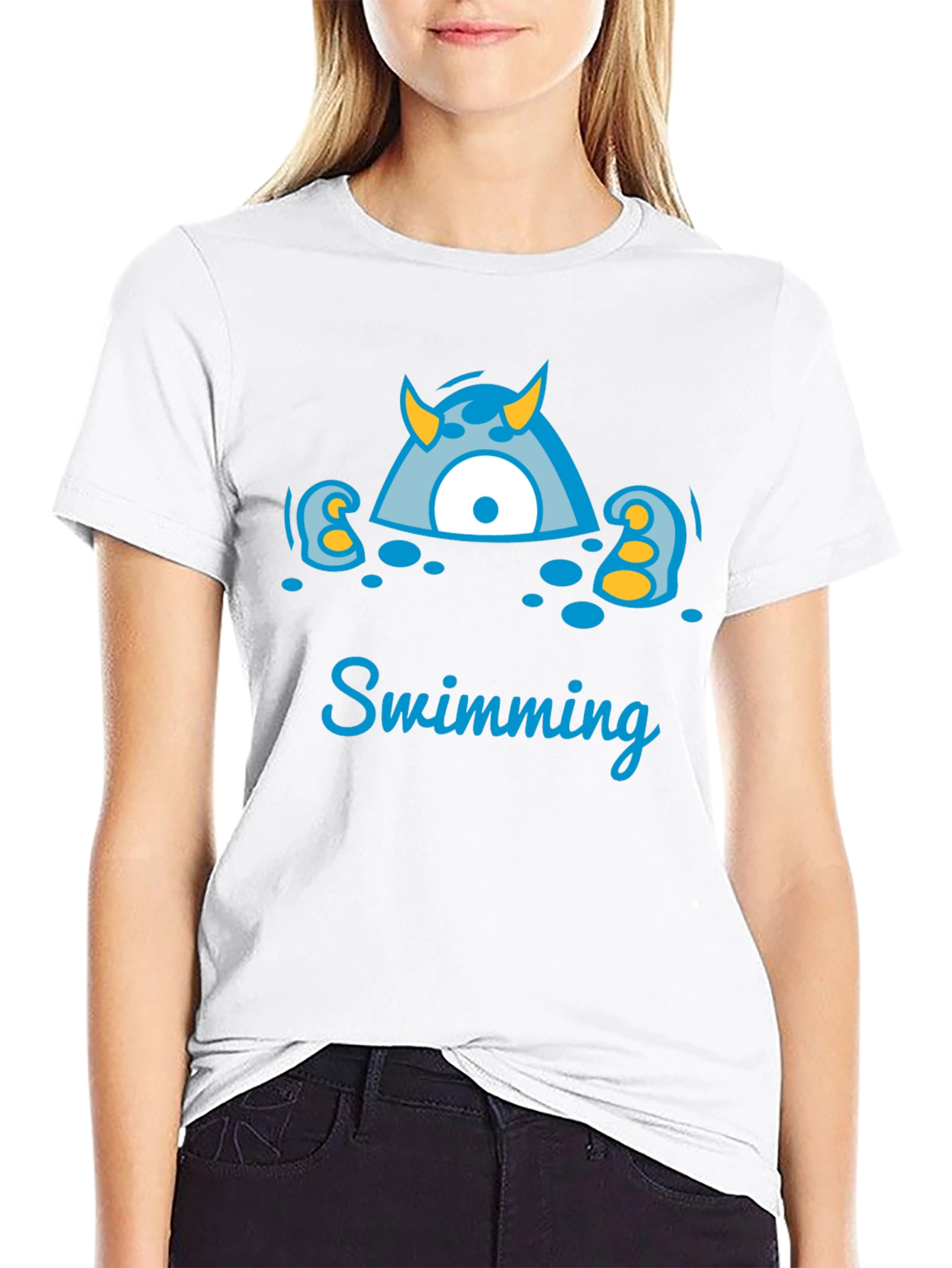 Monster Swimming T-Shirt - Fun & Unique Design