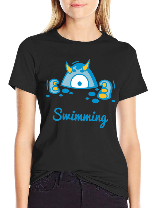 Monster Swimming T-Shirt - Fun & Unique Design