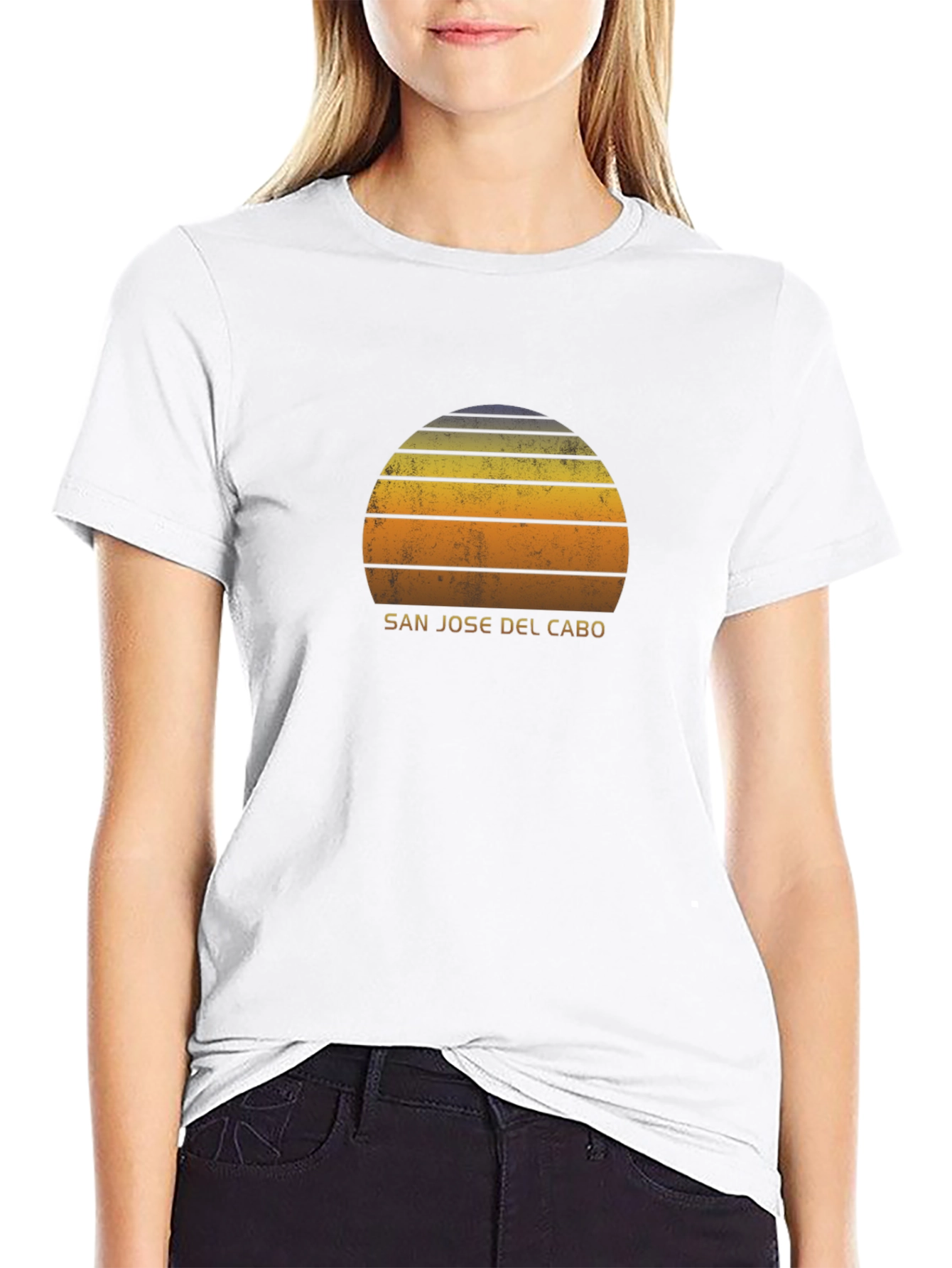 San Jose Del Cabo Retro Sunset T-Shirt