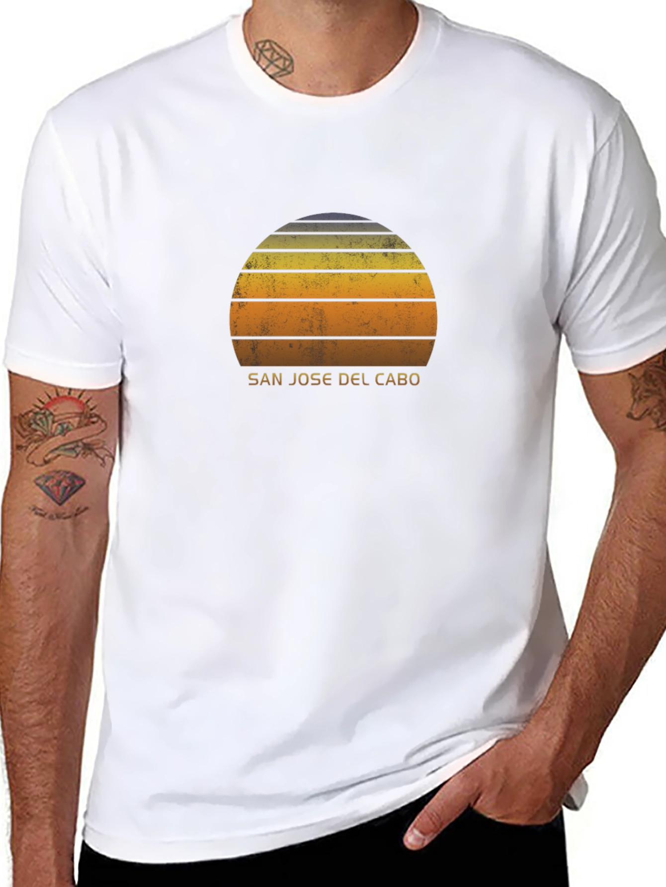 San Jose Del Cabo Retro Sunset T-Shirt