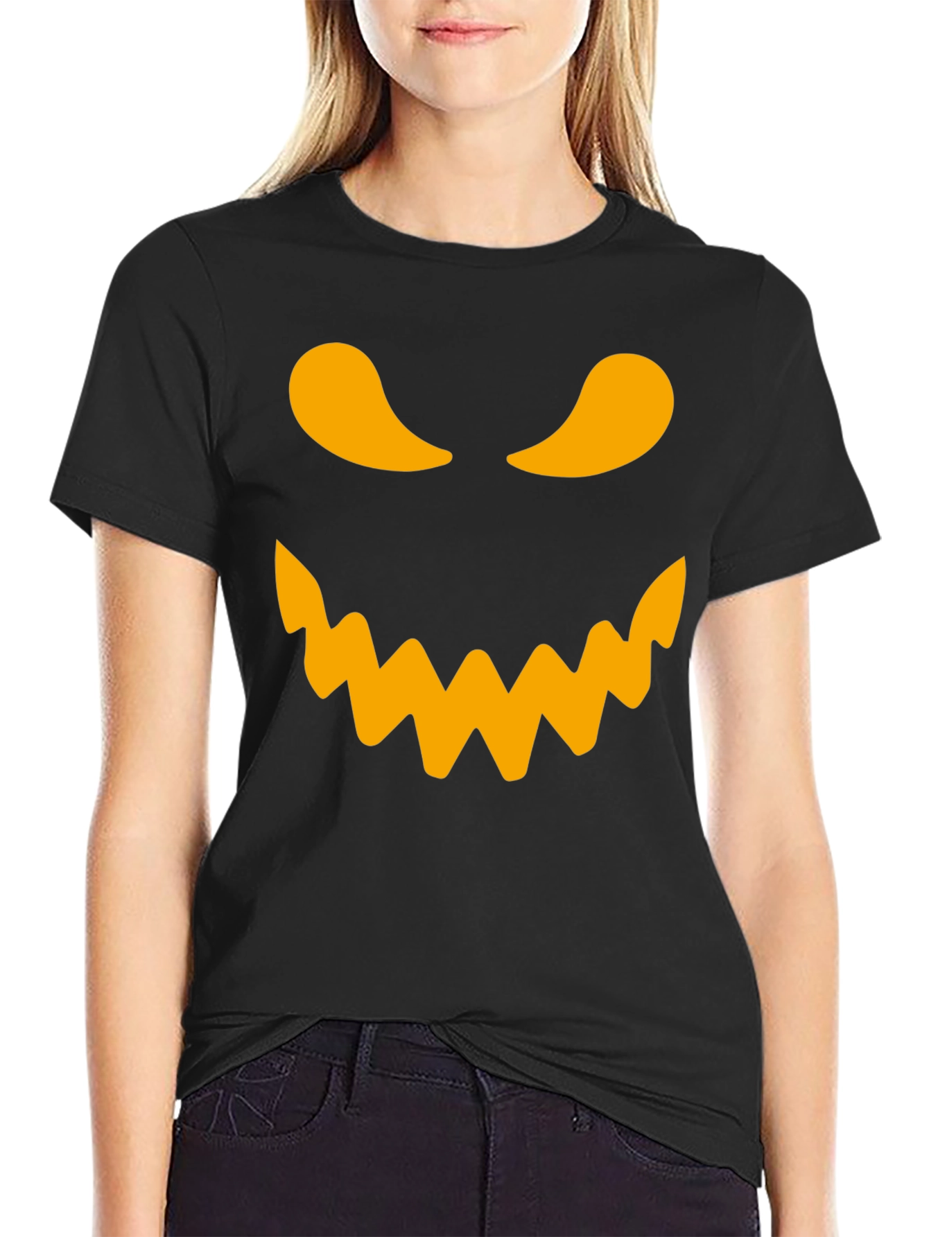 Spooky Pumpkin Face T-Shirt