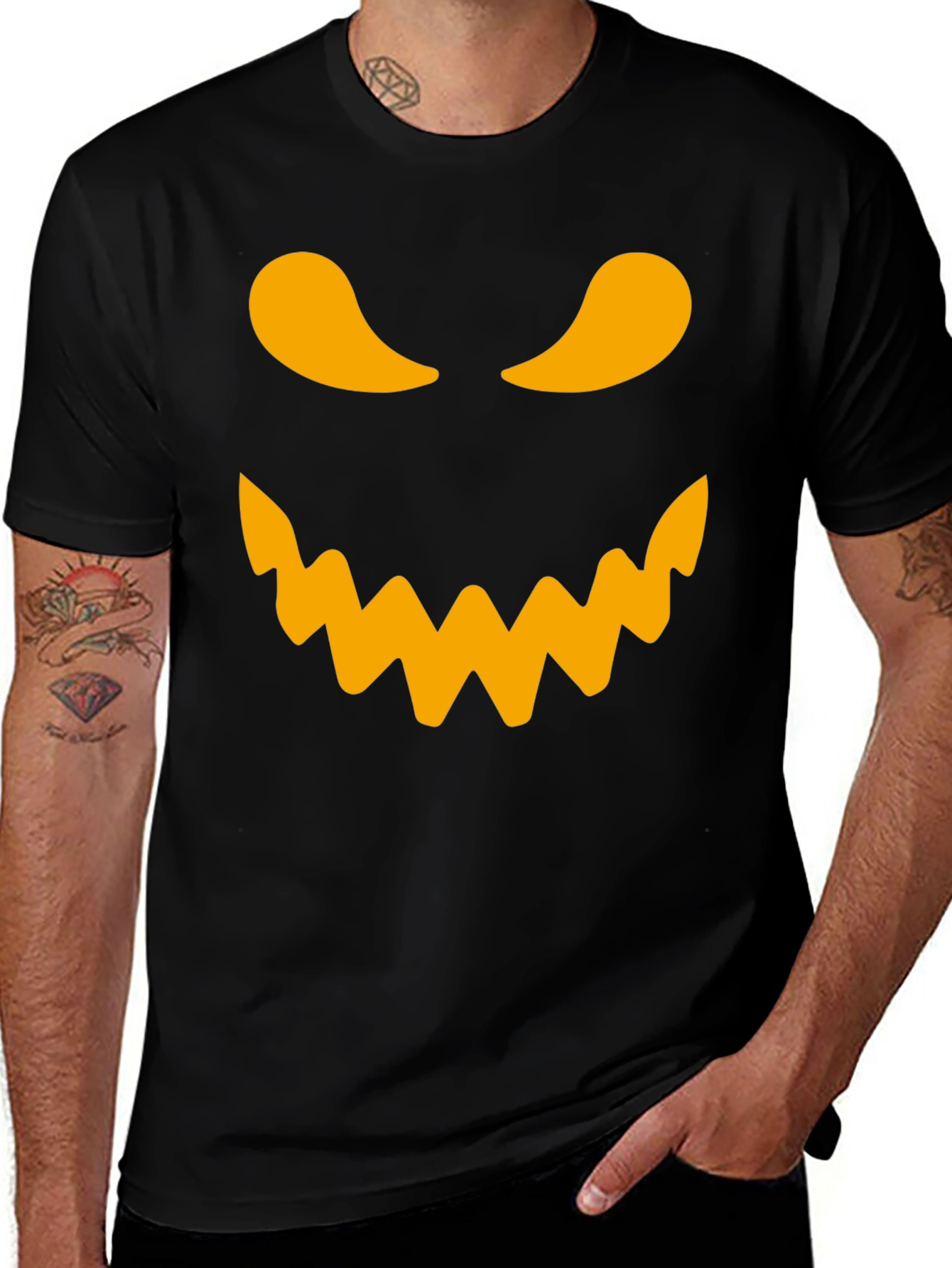 Spooky Pumpkin Face T-Shirt