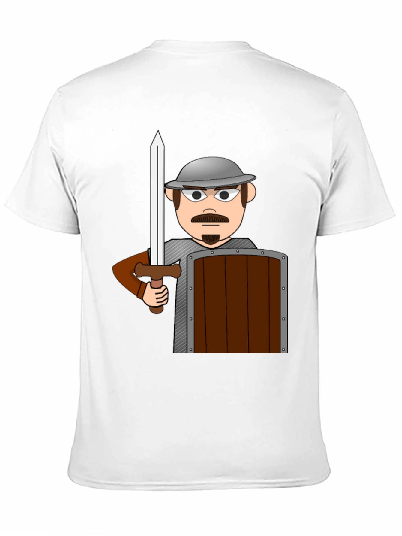 Cartoon Warrior T-Shirt - Novelty Graphic Tee
