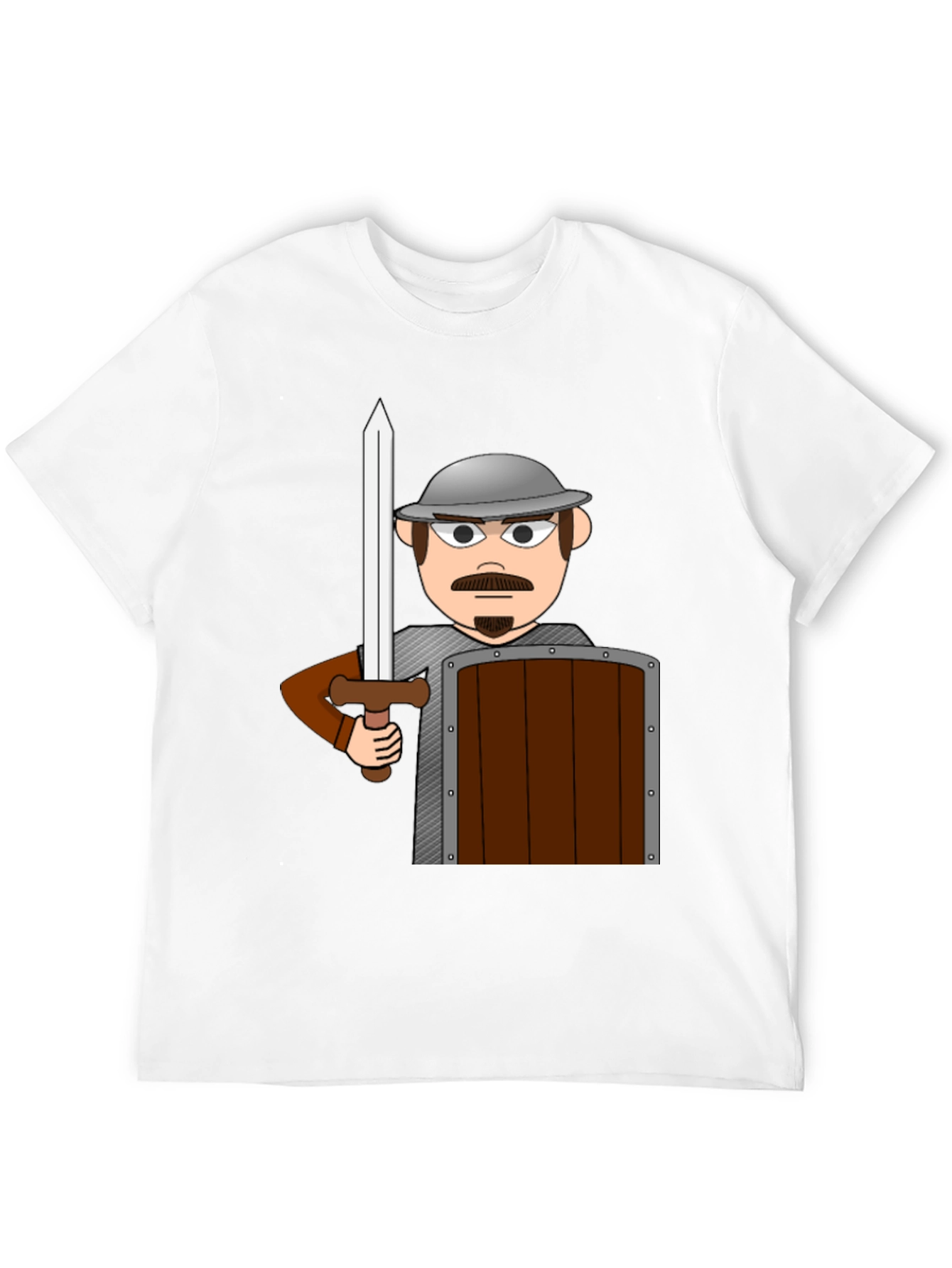 Cartoon Warrior T-Shirt - Novelty Graphic Tee
