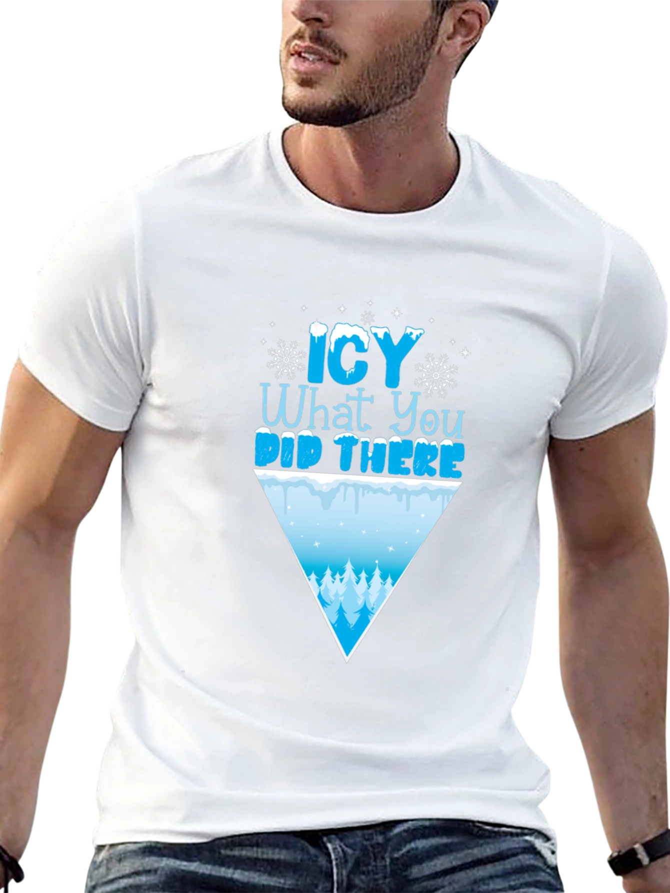 Icy What You Did There Funny Winter T-Shirt