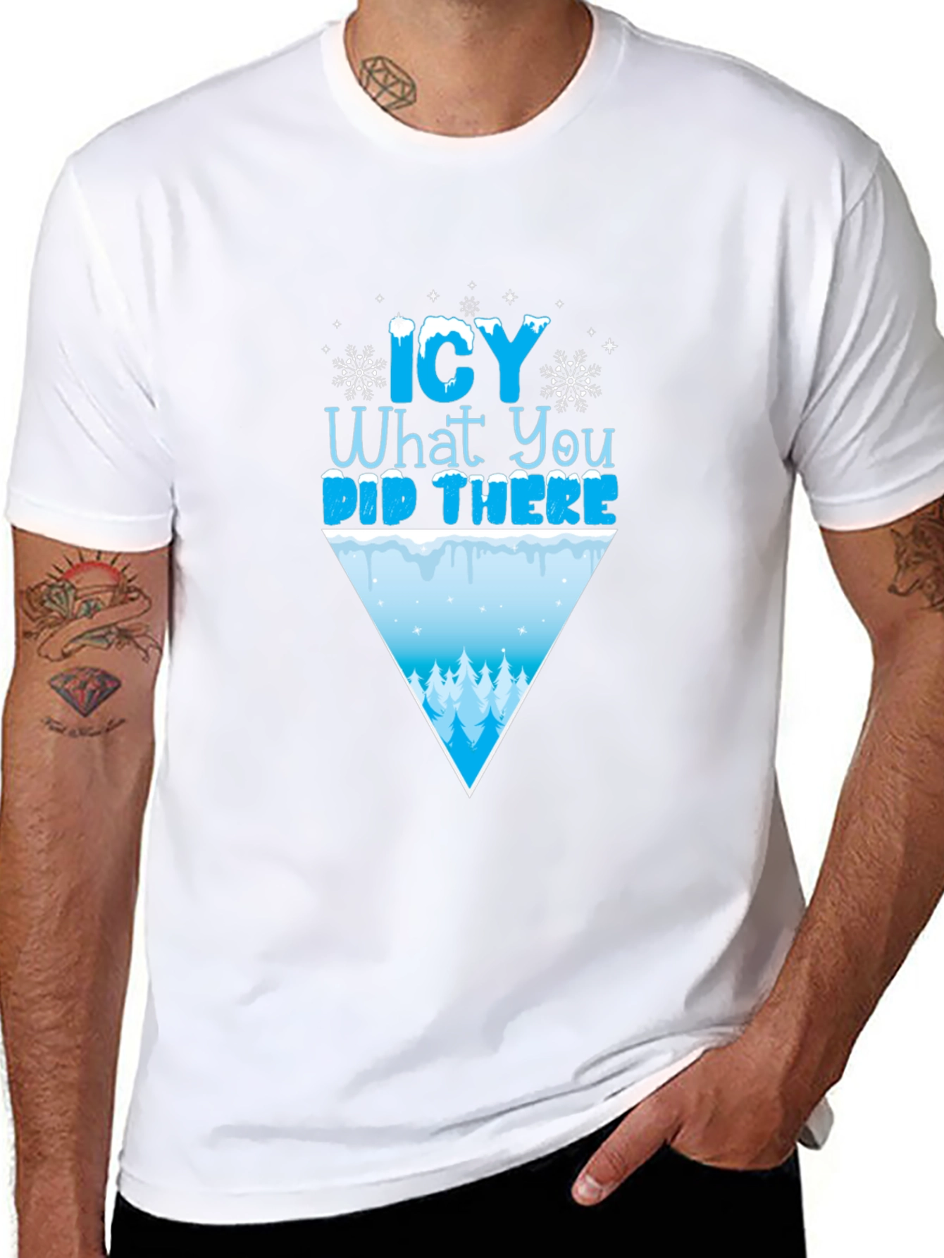 Icy What You Did There Funny Winter T-Shirt