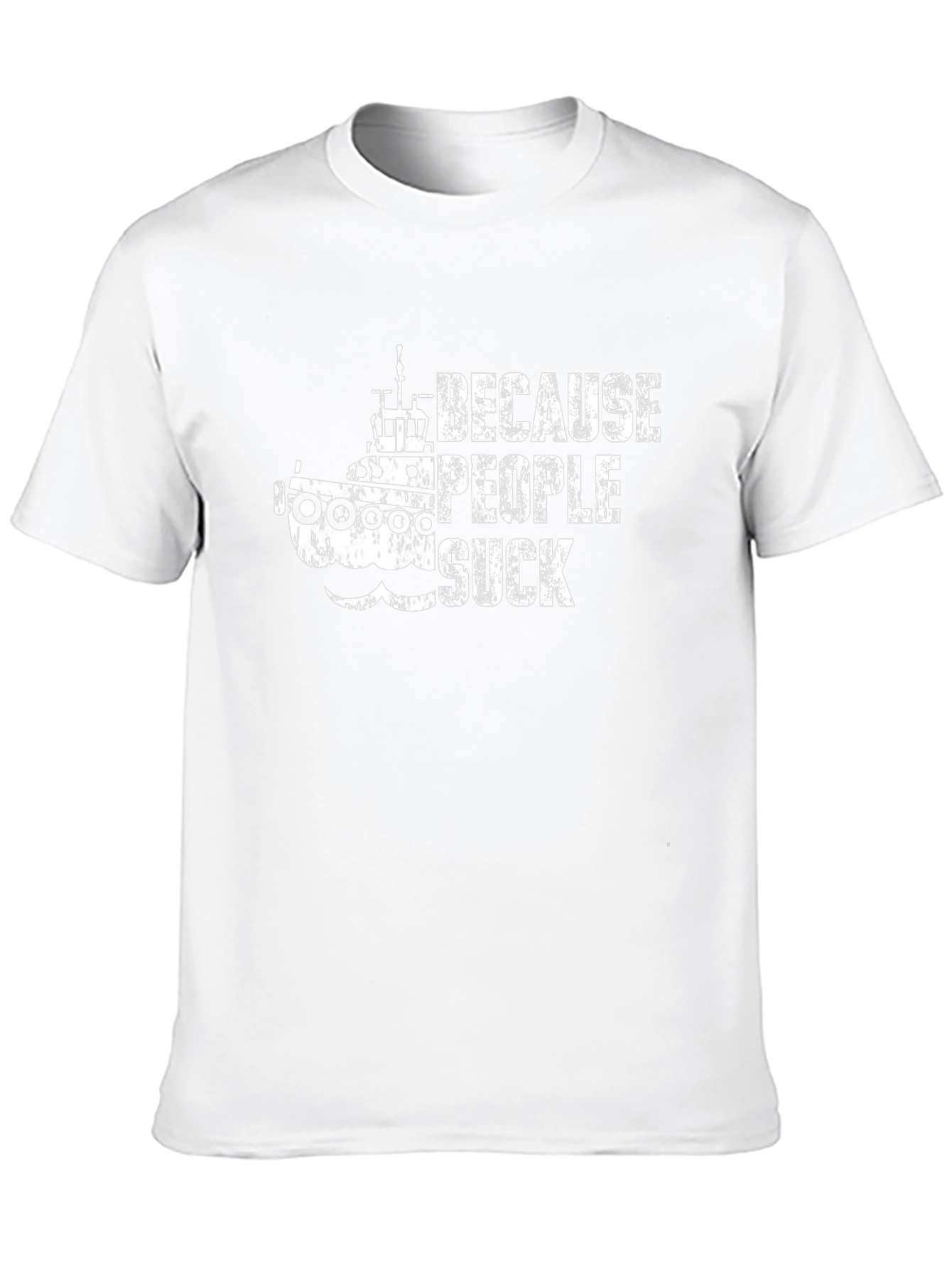 Because People Suck Tugboat Graphic Tee