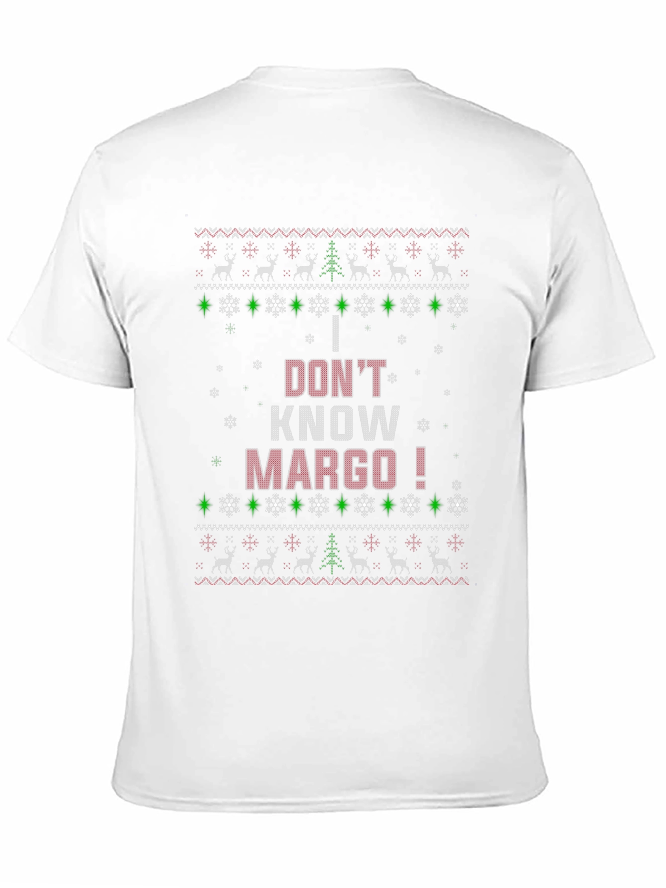 I Dont Know Margo! Christmas Pattern T-Shirt