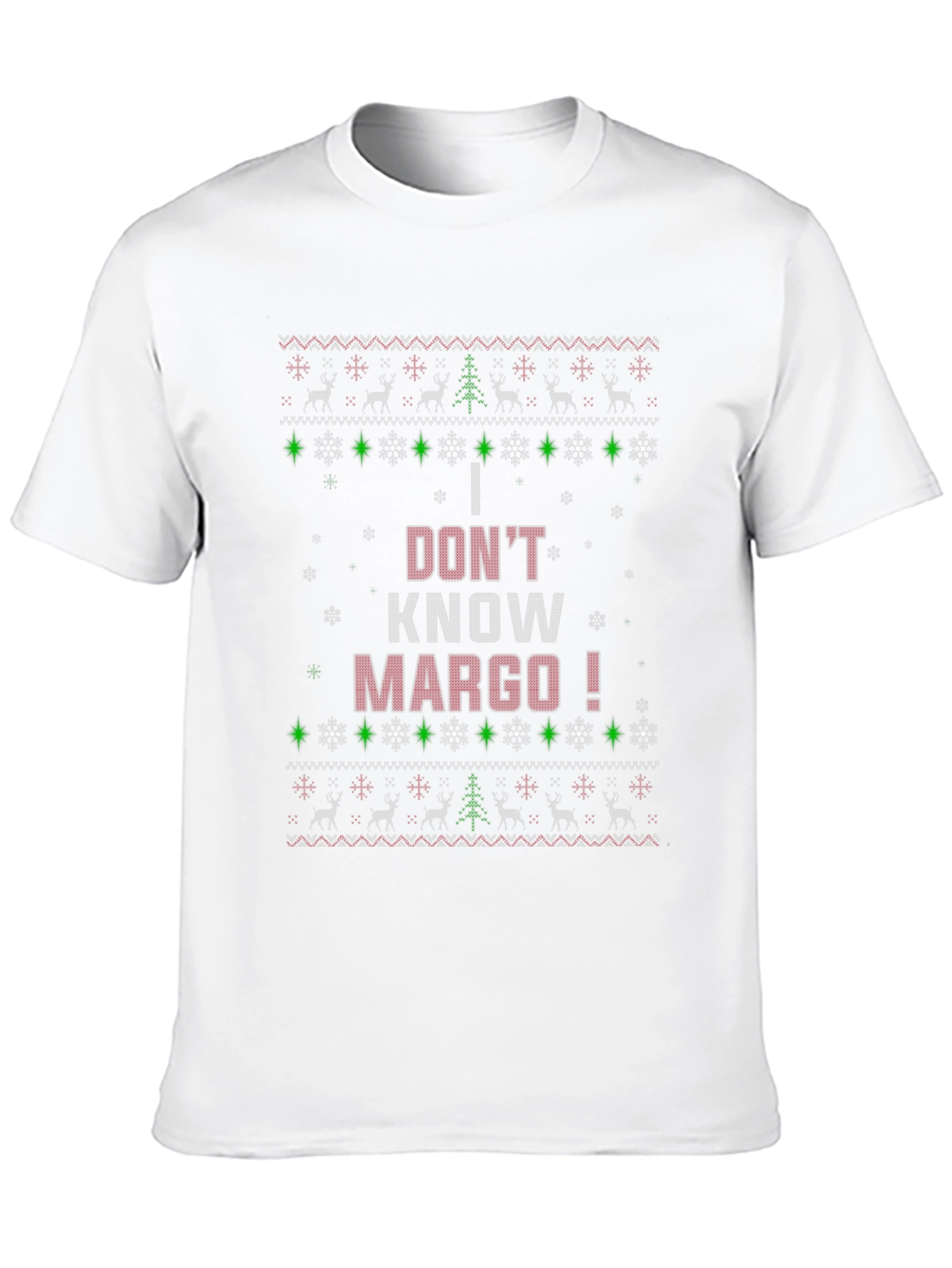 I Dont Know Margo! Christmas Pattern T-Shirt