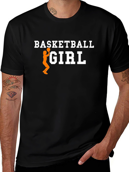 Basketball Girl Graphic Tee - Sporty Womens T-Shirt