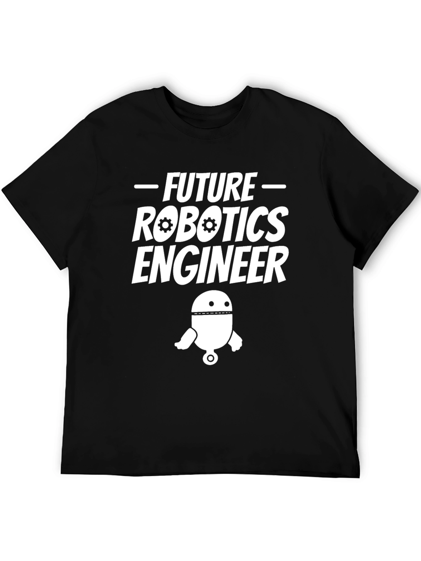 Future Robotics Engineer Black T-Shirt