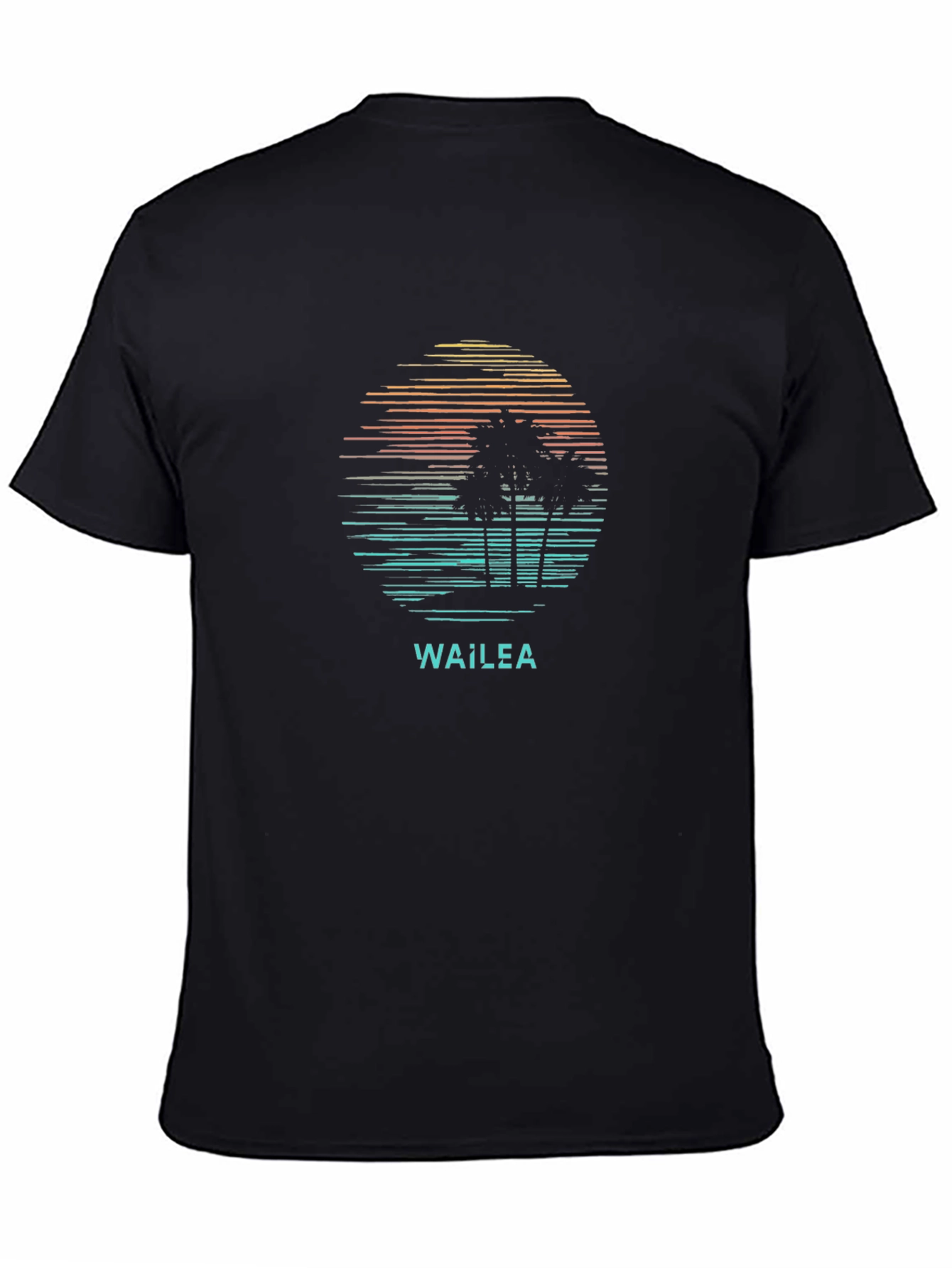 Wailea Graphic T-Shirt - Retro Palm Tree Design