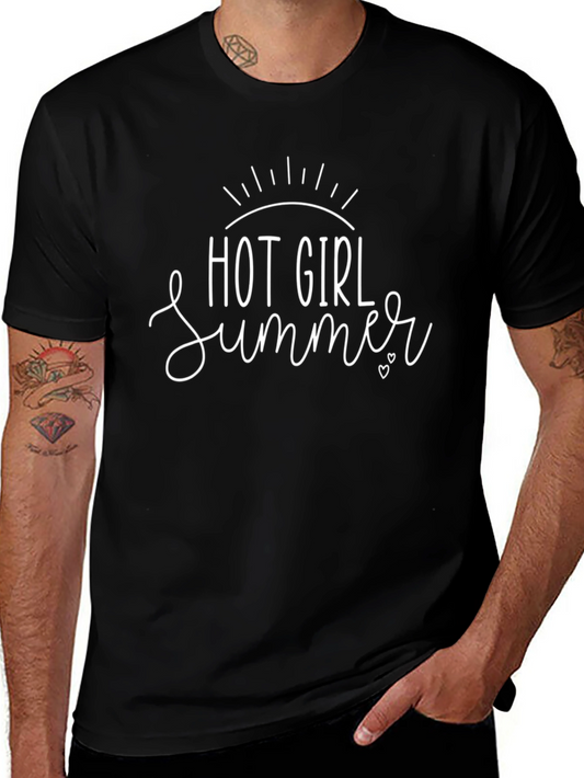 Hot Girl Summer Graphic Tee - Stylish Black T-Shirt