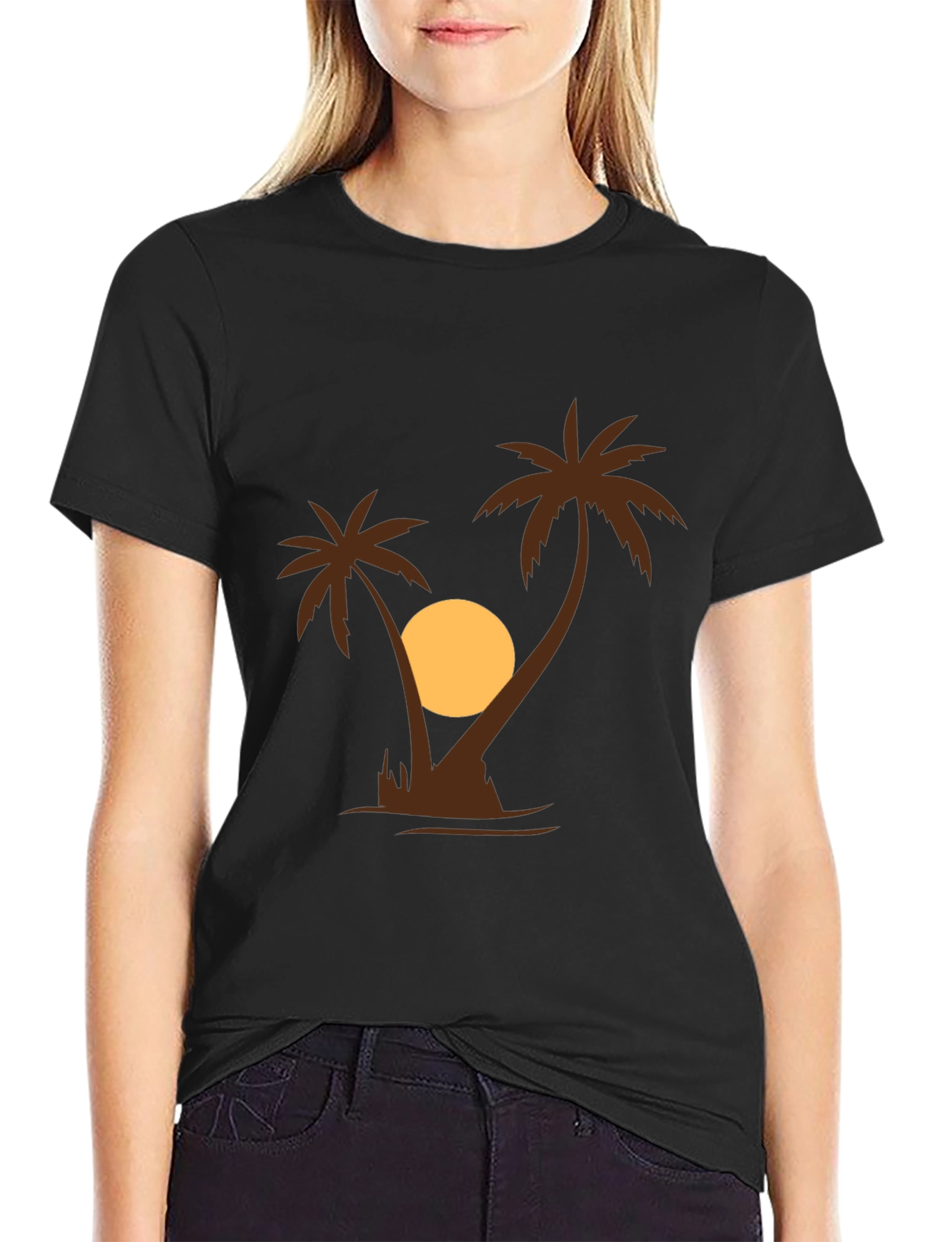 Palm Tree Sunset Graphic Tee