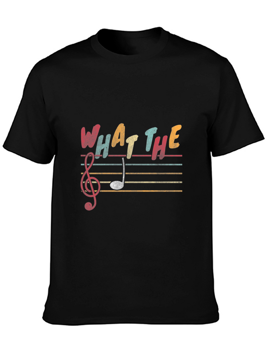 What The Music T-Shirt - Humorous Treble Clef Tee