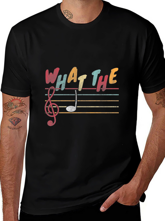 What The Music T-Shirt - Humorous Treble Clef Tee