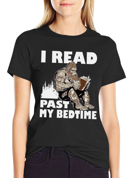I Read Past My Bedtime Sasquatch T-Shirt