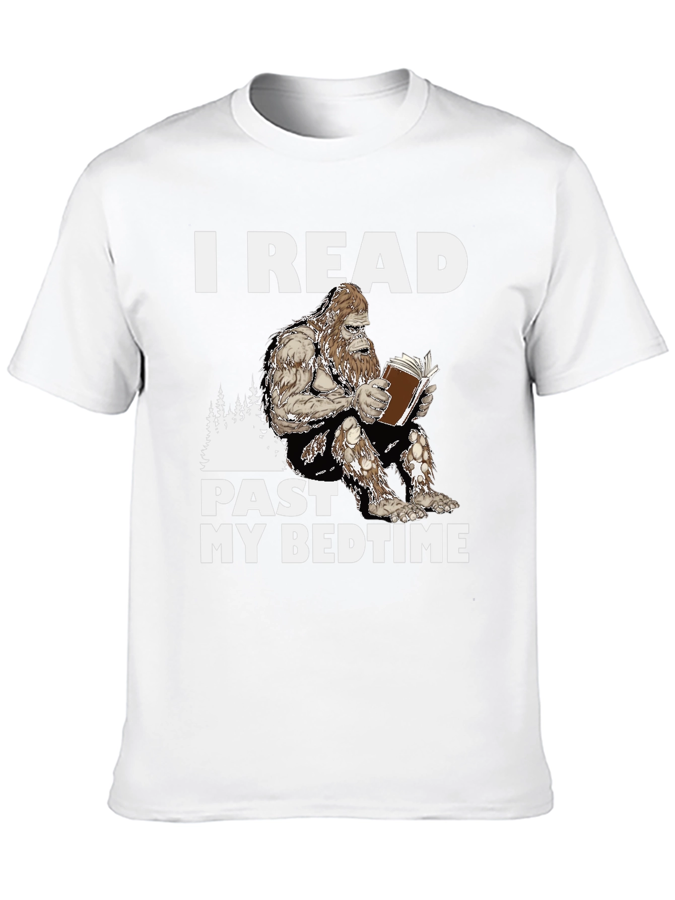 I Read Past My Bedtime Sasquatch T-Shirt