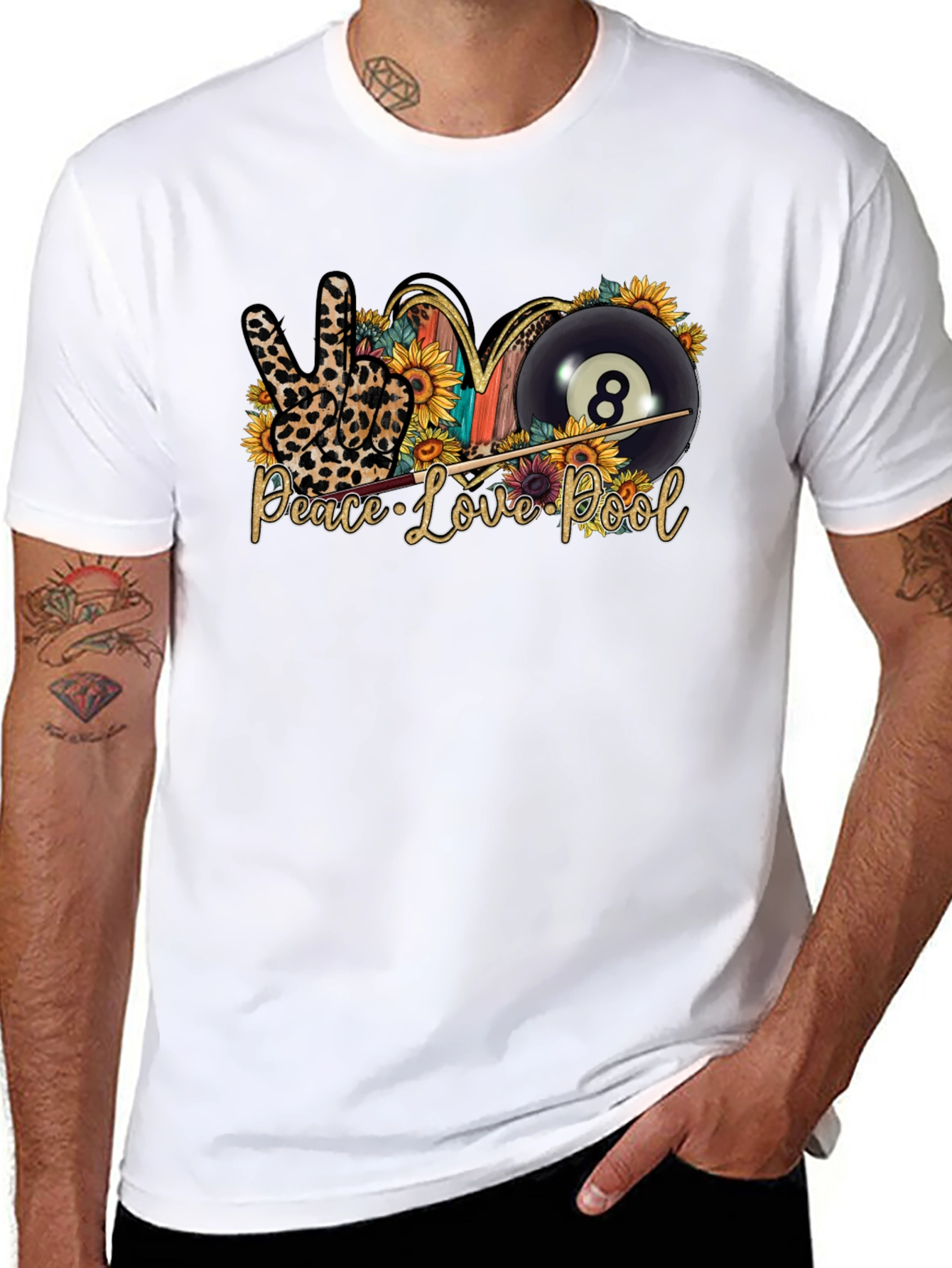 Peace Love Pool Graphic Tee