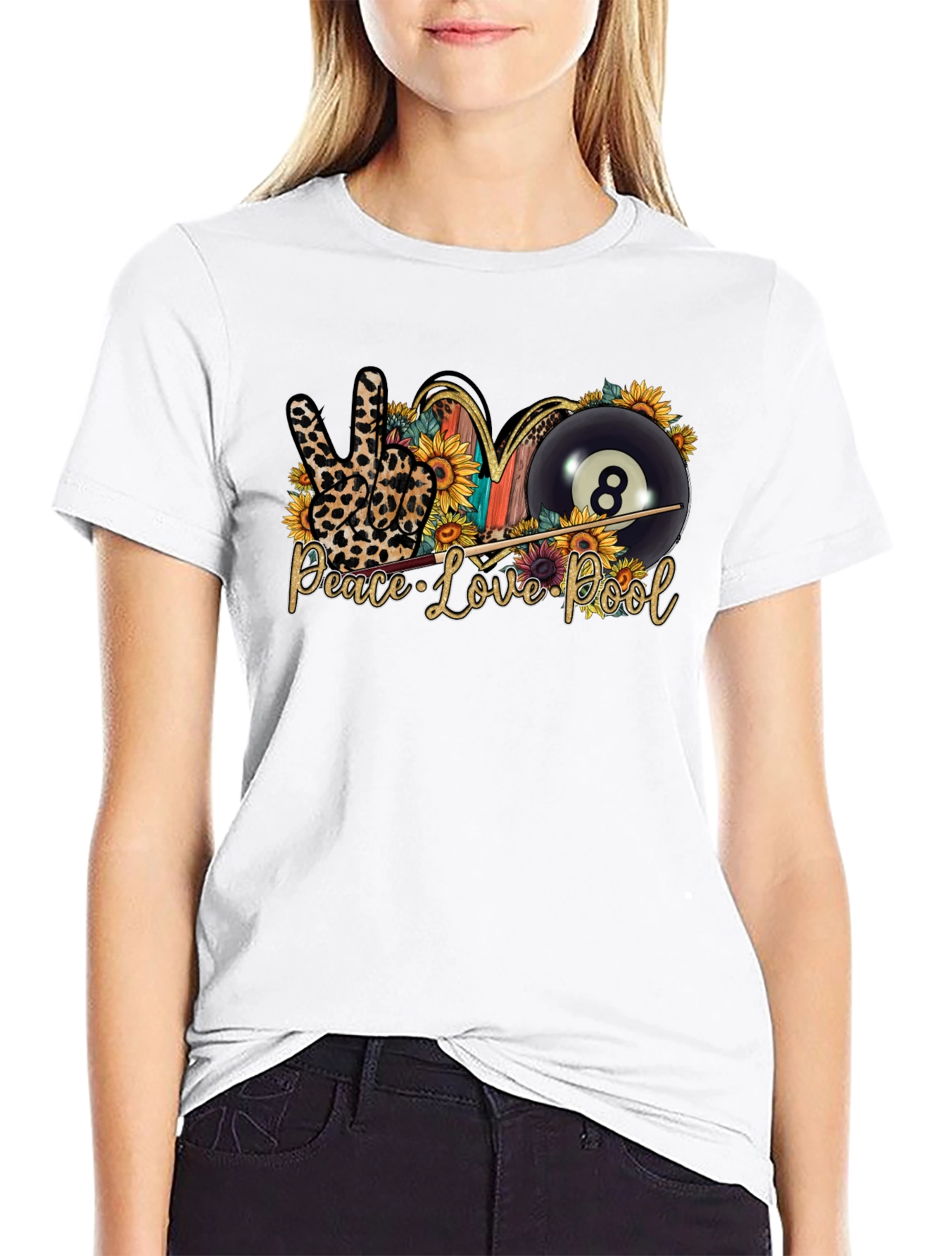 Peace Love Pool Graphic Tee
